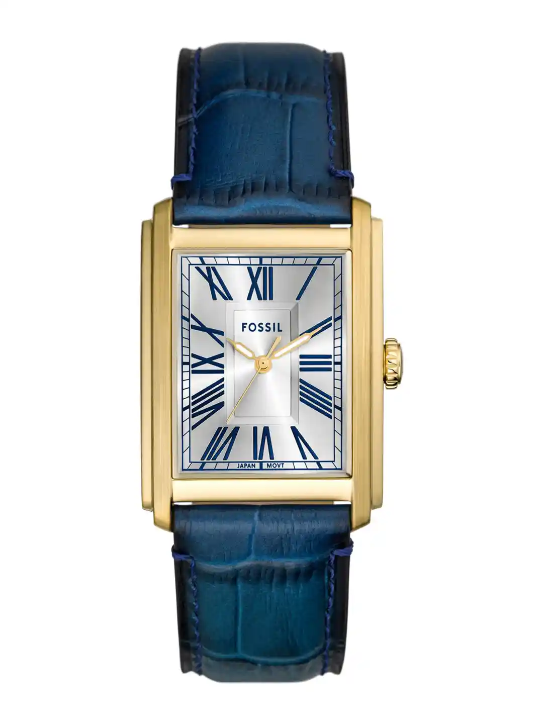 Buy Fossil Men Dial Leather Straps Analogue Watch FS6076I-Blue