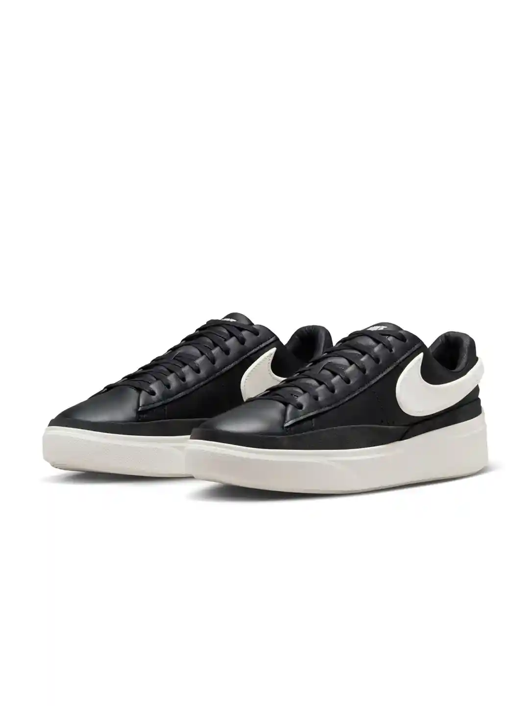 nike blazer low black sail