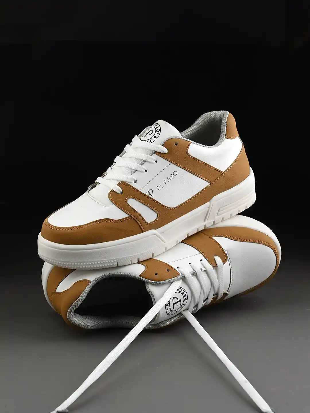 Buy El Paso Women Faux Leather Casual Lace Up Sneakers Casual