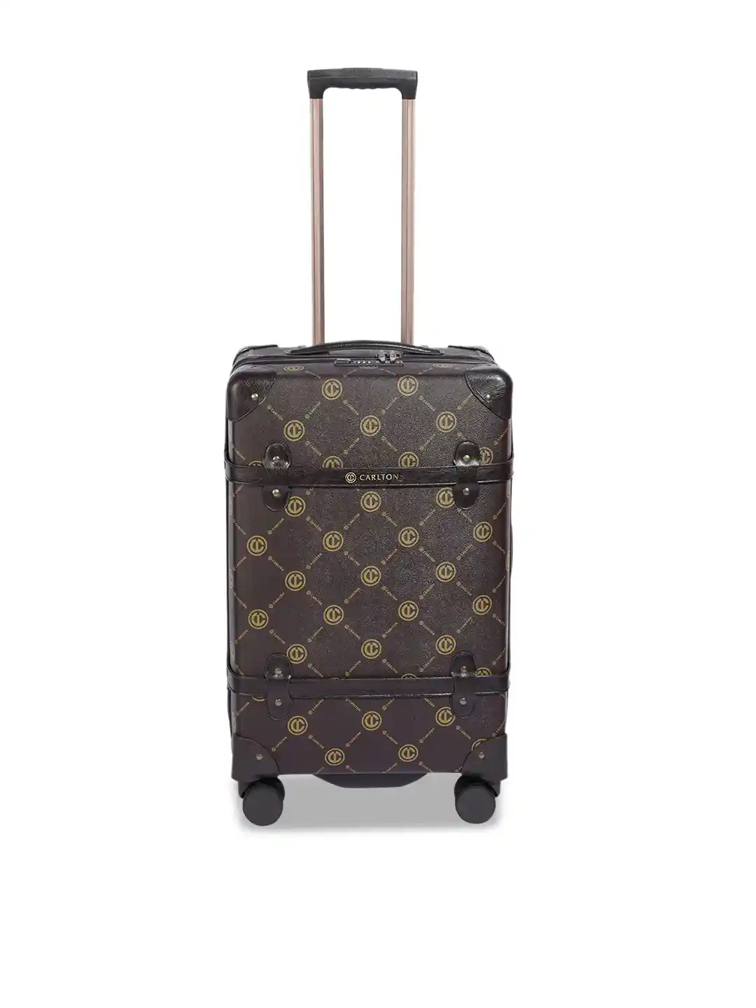 Buy CARLTON Signature Printed Hard Sided Trolly Suitcase Trolley
