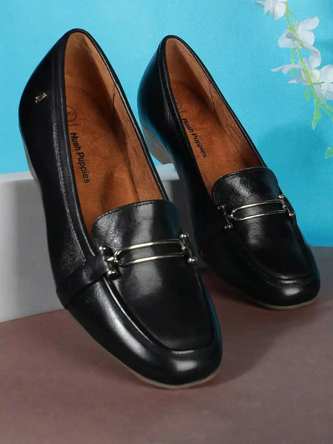 Hush Puppies Women Leather Loafers