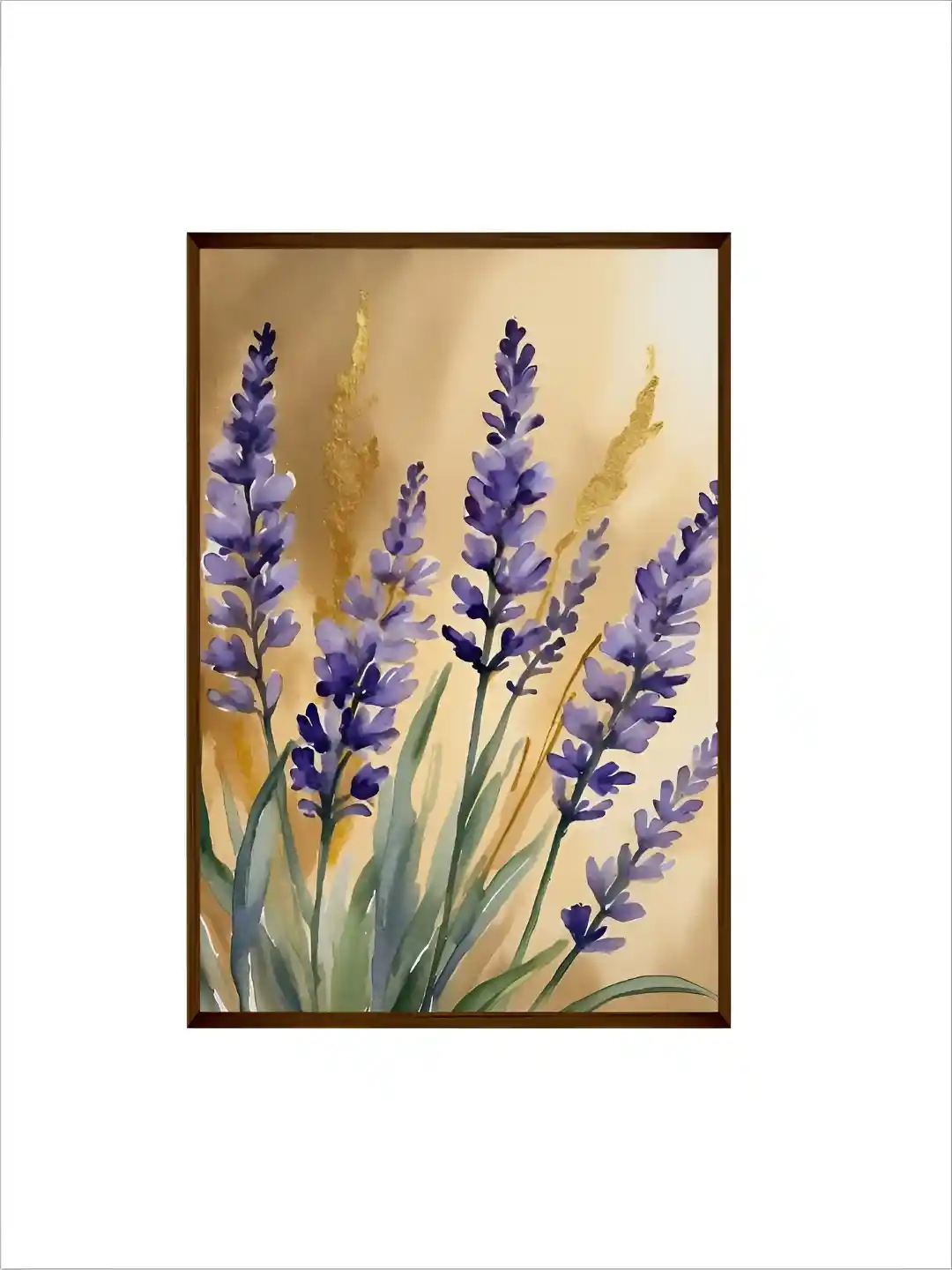 Buy Artsense Lavender Colour Green Floral Canvas Painting Wall