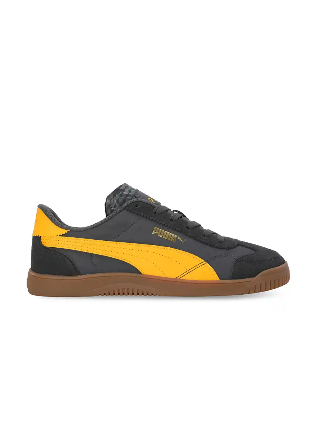 Puma Roma Black Yellow Puma Shoes Mens Puma Roma Luxe