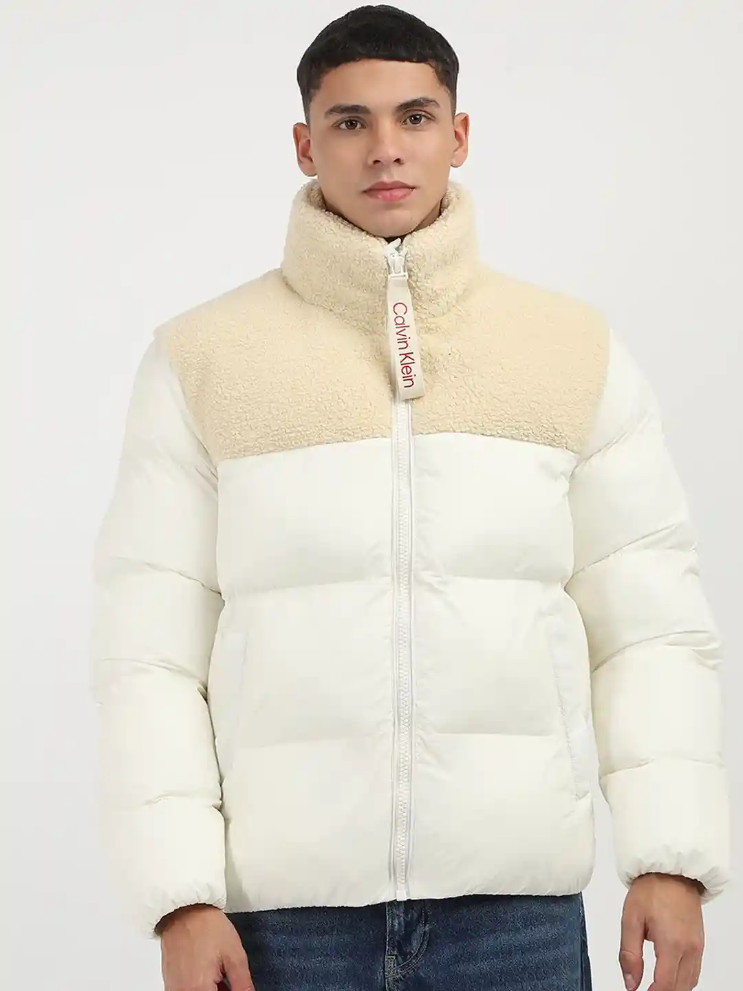 Calvin Klein Jeans Men Colourblocked Windcheater Padded Jacket - Main Image