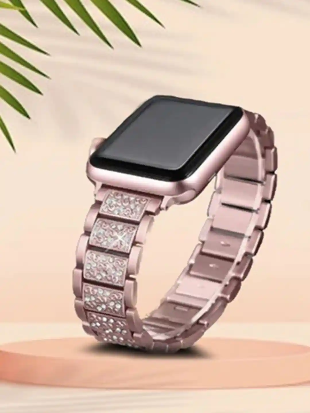 Buy PEEPERLY Diamond Embellished Compatible Smart Watch Strap