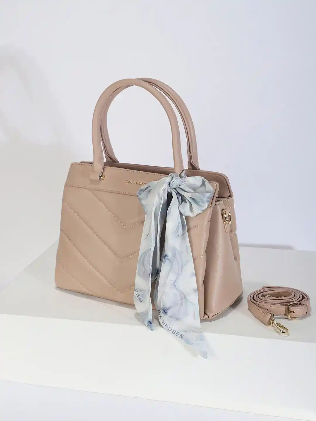 Buy Van Heusen Woman Textured PU Oversized Structured Handheld Bag