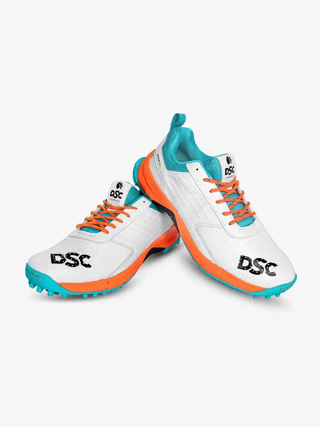 Buy DSC Jaffa 22 Cricket Shoes for Mens, Color White Orange