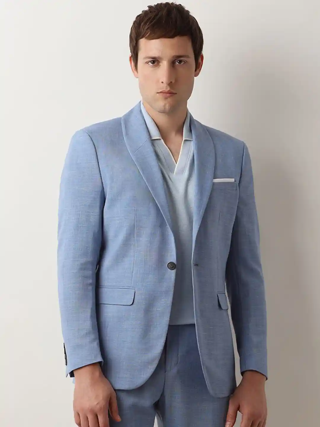 SELECTED Long Sleeve Slim-Fit Double Vent Single Breasted Blazers - Main Image