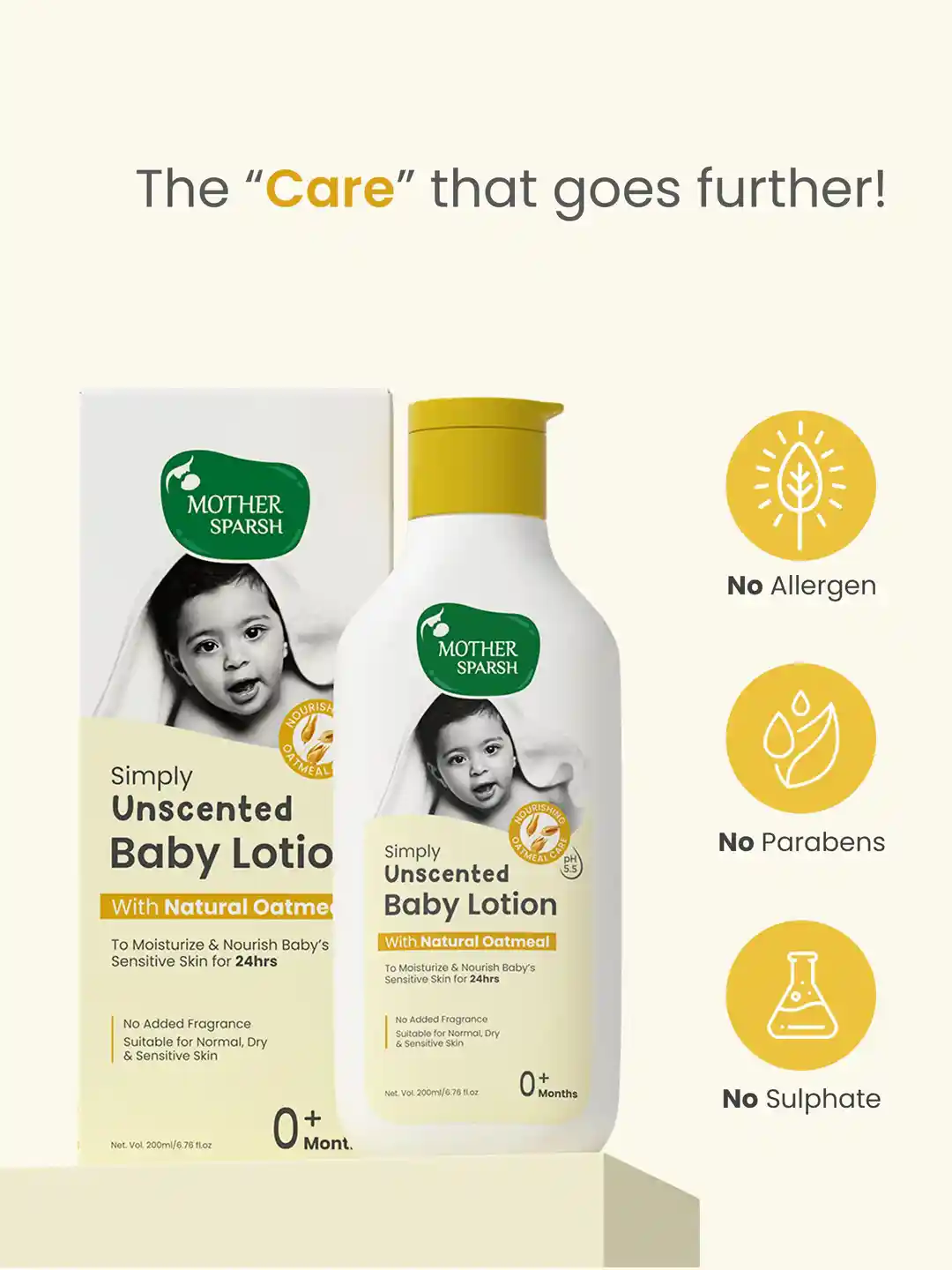 Buy Mother Sparsh Simply Unscented Baby Lotion With Natural