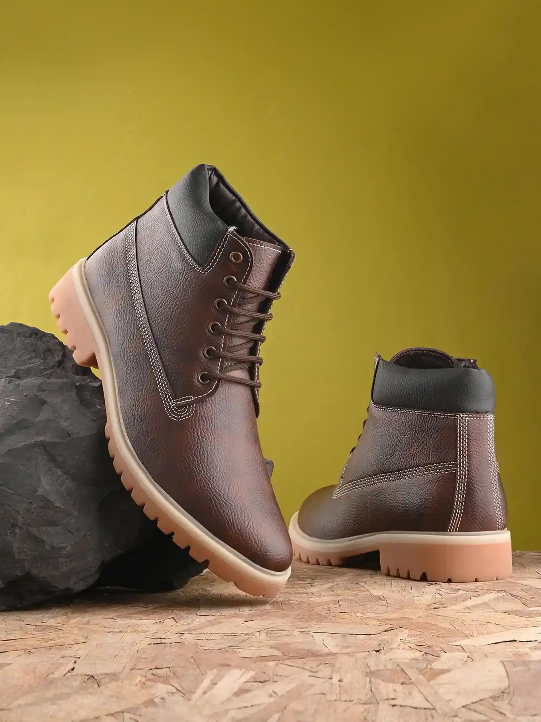 Leather Winter Boots Men's Studded Leather Winter Boots BOGNER