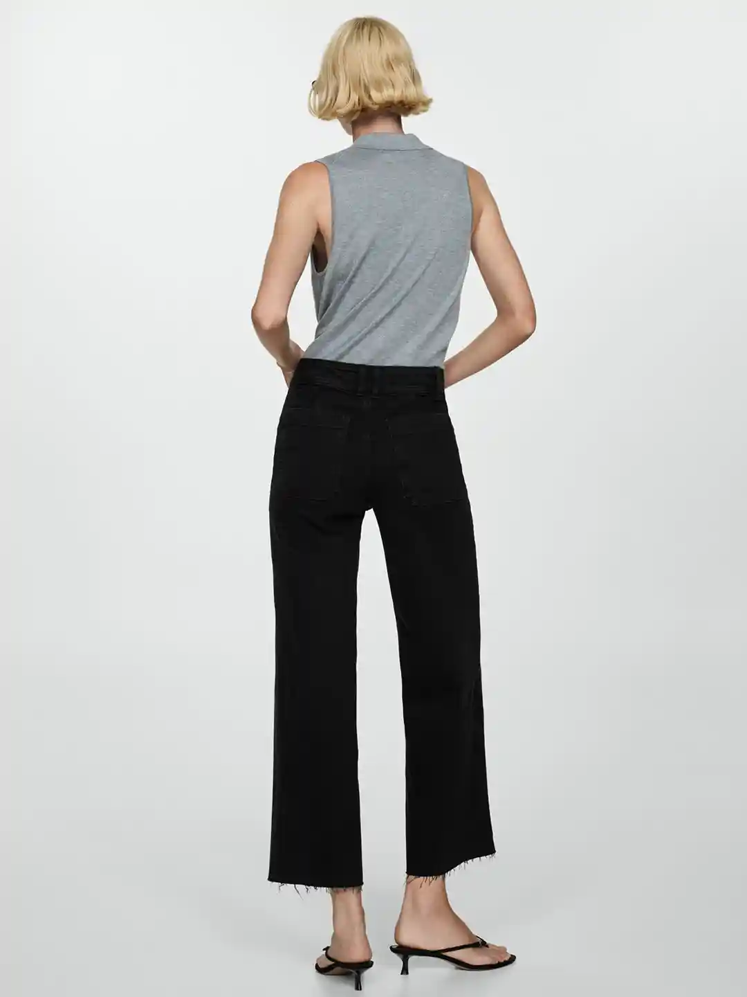 MANGO Women High-Rise Stretchable Culotte Jeans