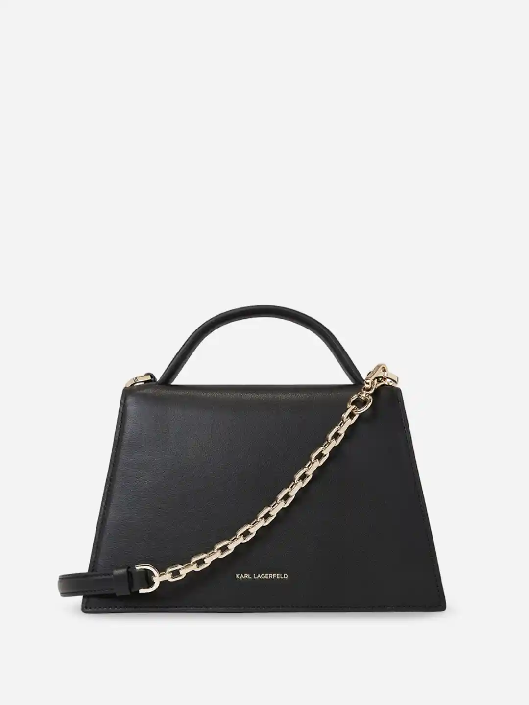 Buy Karl Lagerfeld Leather Structured Sling Bag with Applique