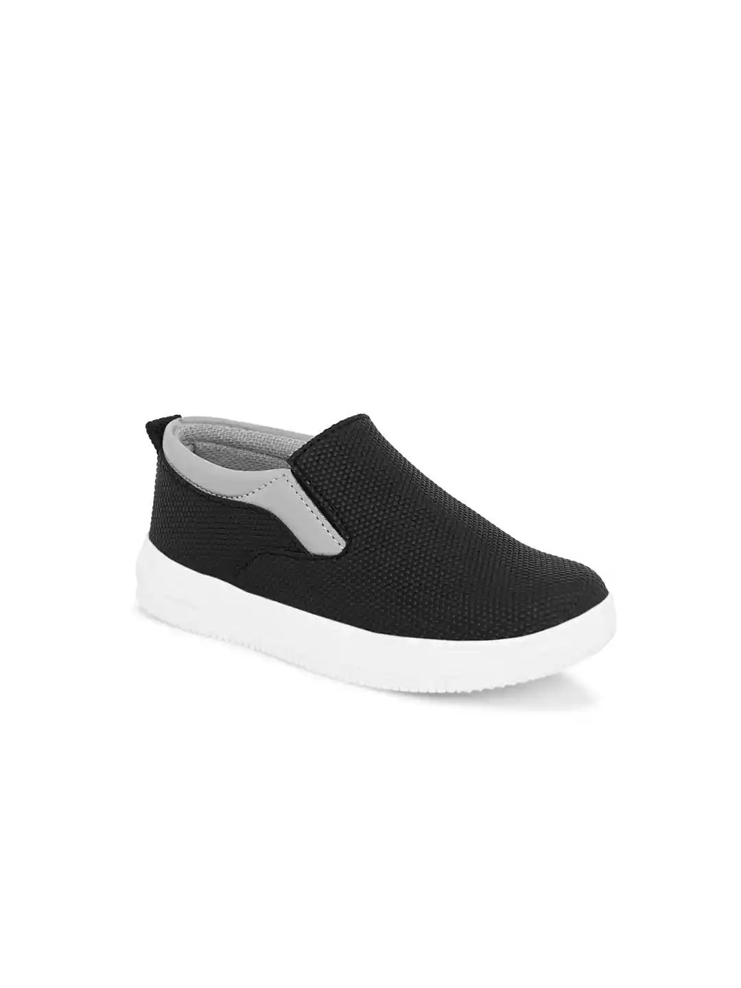Buy STEFENS Boys Textured Contrast Sole Slip-On Sneakers Casual