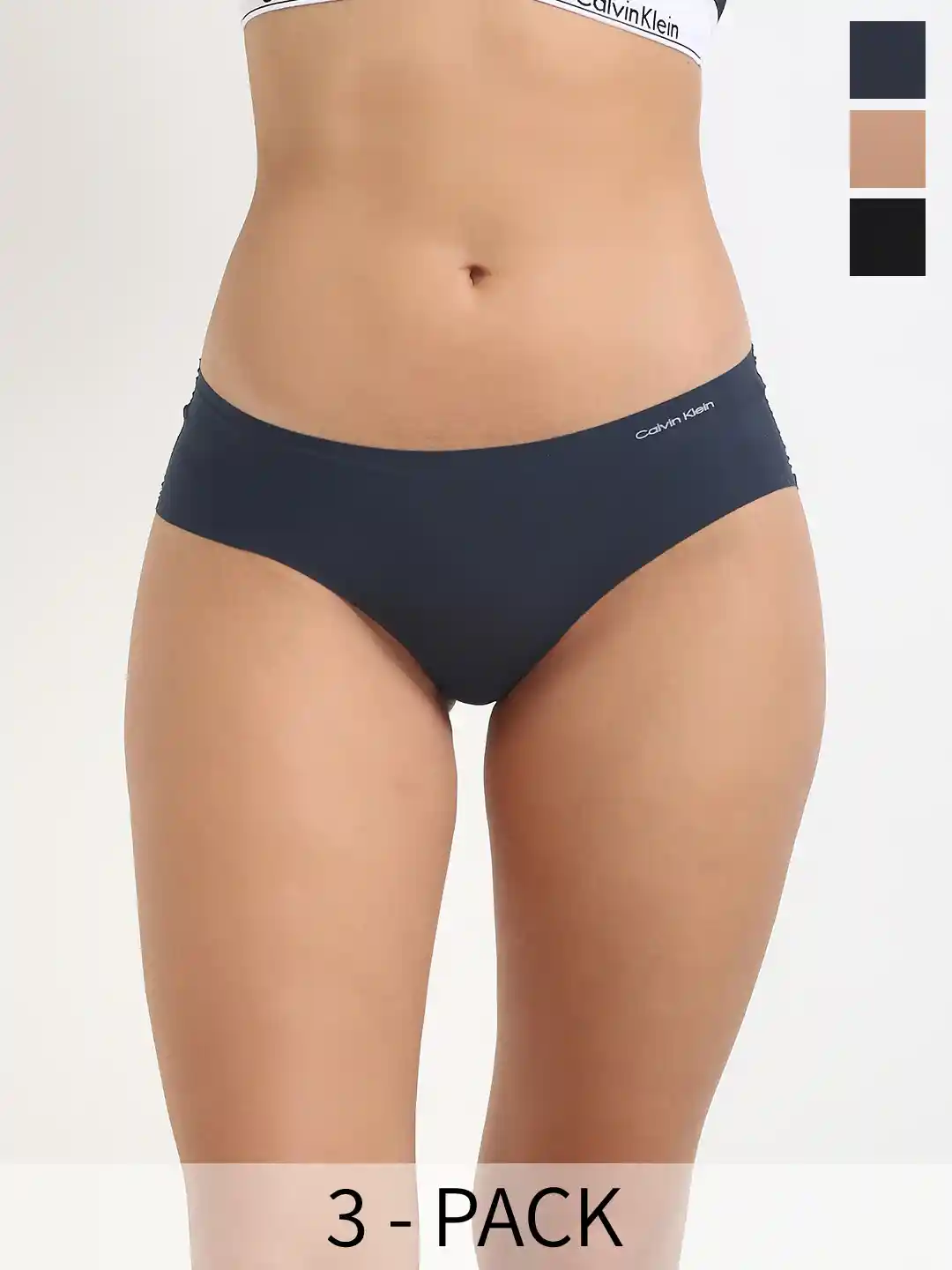 Buy Calvin Klein Underwear Pack Of Mid Rise Hipster Briefs