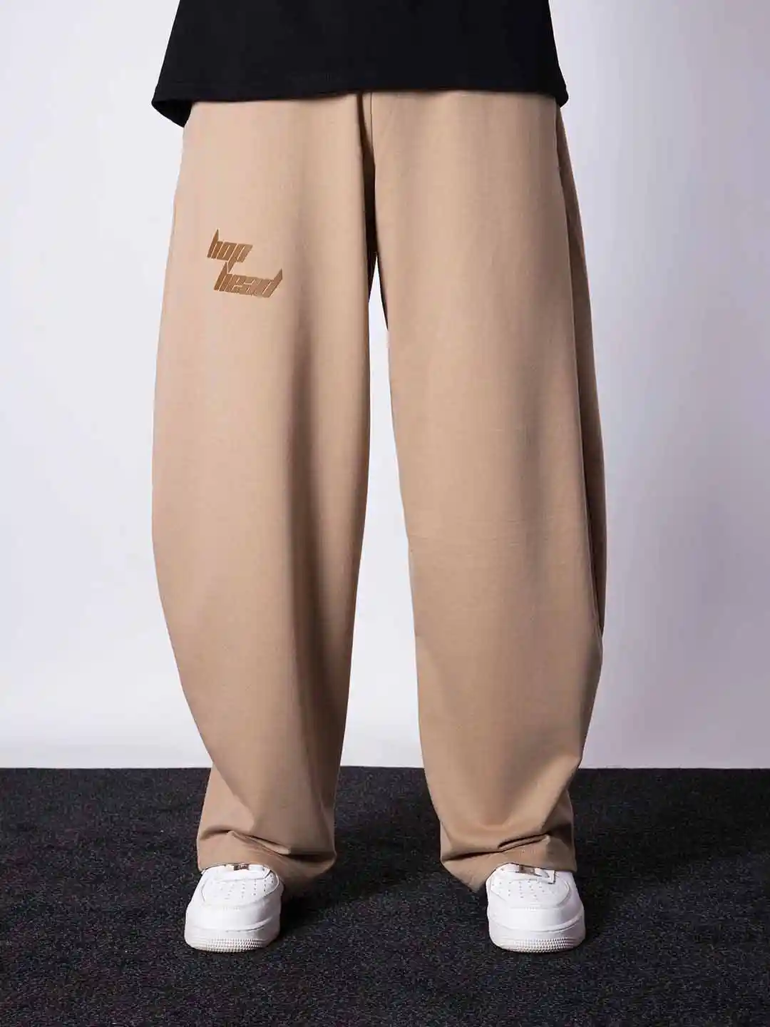 HOP HEAD Men Loose Fit Easy Wash Wide Leg Baggy Track Pants