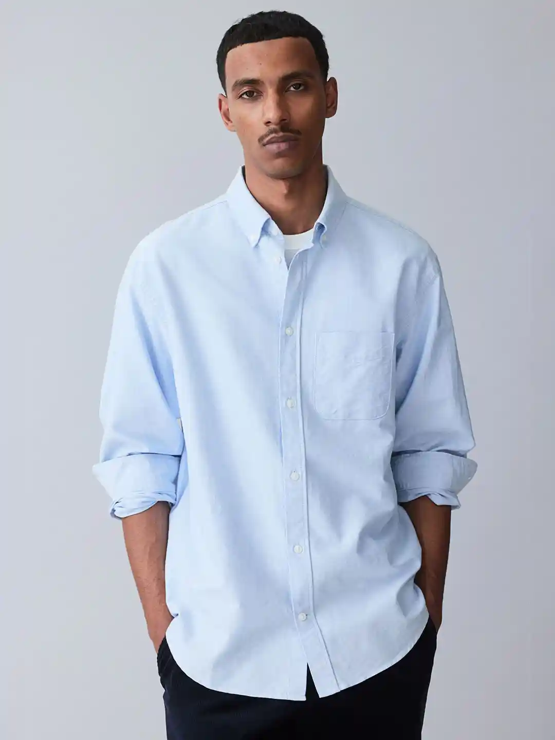 Buy H&M Regular Fit Oxford Shirt Shirts for Men 31816492 Myntra