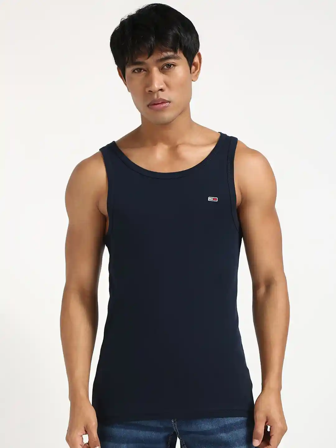 Buy Tommy Hilfiger Men Solid Sleeveless Casual T-shirt Tshirts