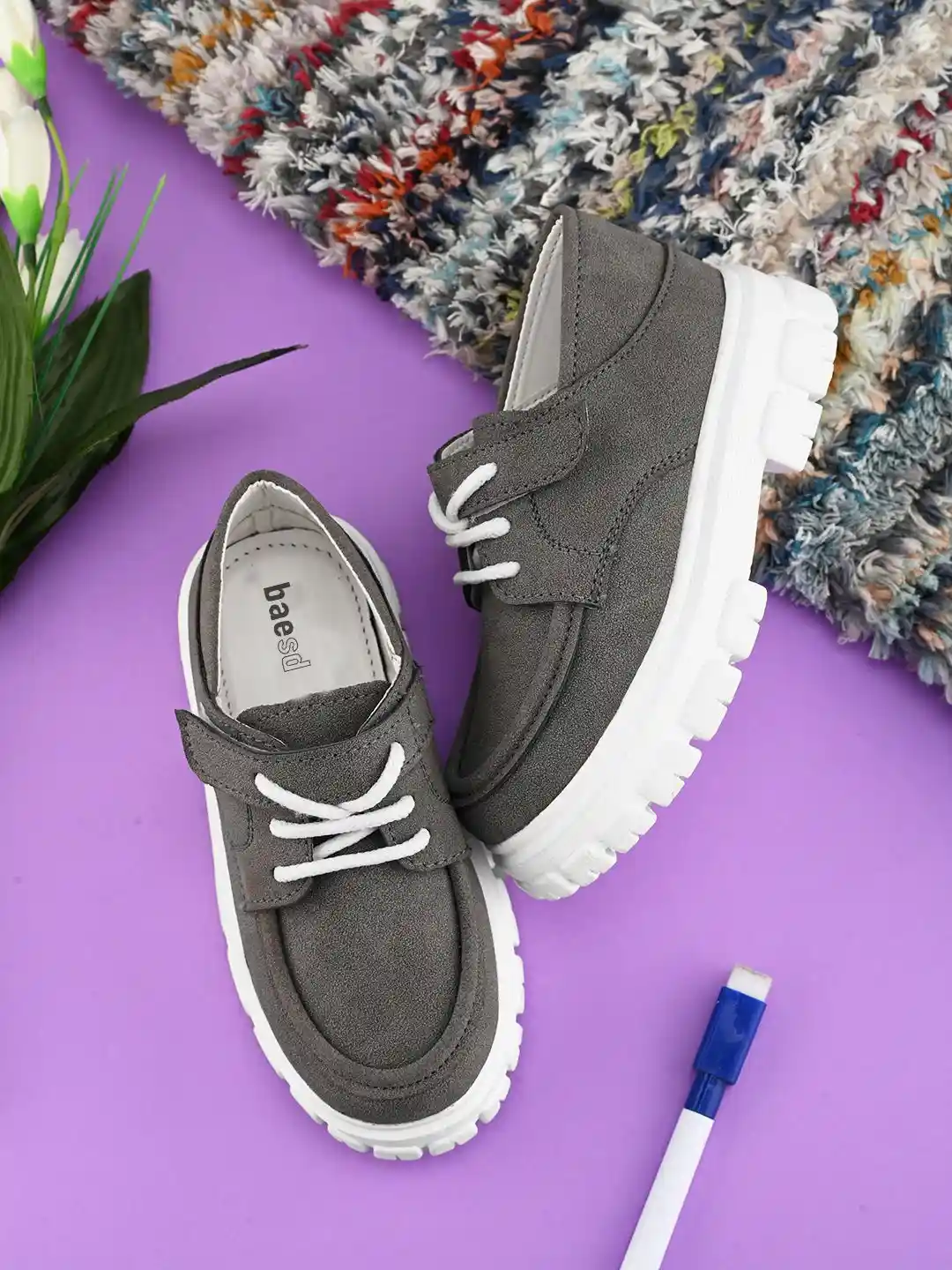 Buy BAESD Kids Round Toe Lightweight Boat Shoes Casual Shoes for