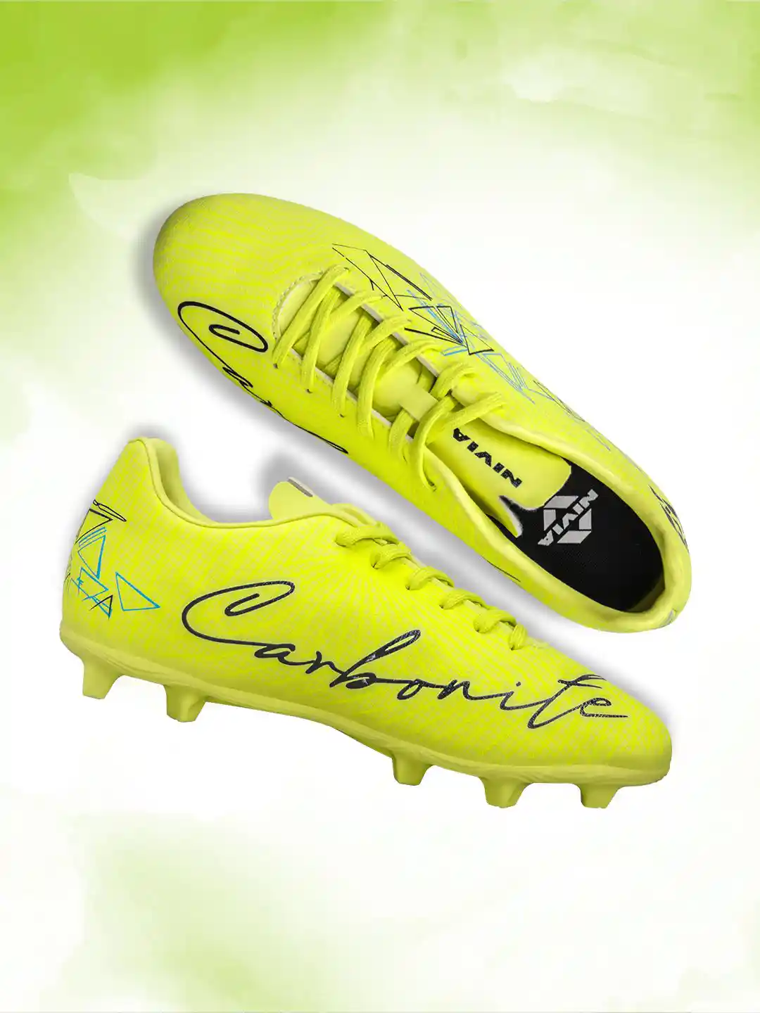 NIVIA Carbonite Football Studs- Sunny Lime