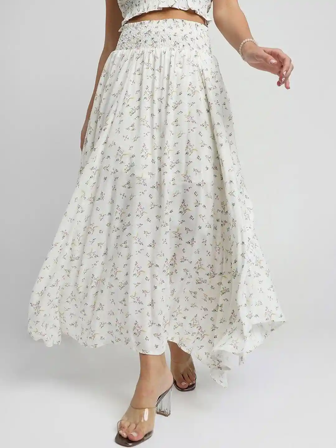 Gingham Ruffle Skirt Forever 21 Forever 21 Plus Size Gingham Mini Skirt  BLACK/WHITE Size 0X, image size:1080x1440