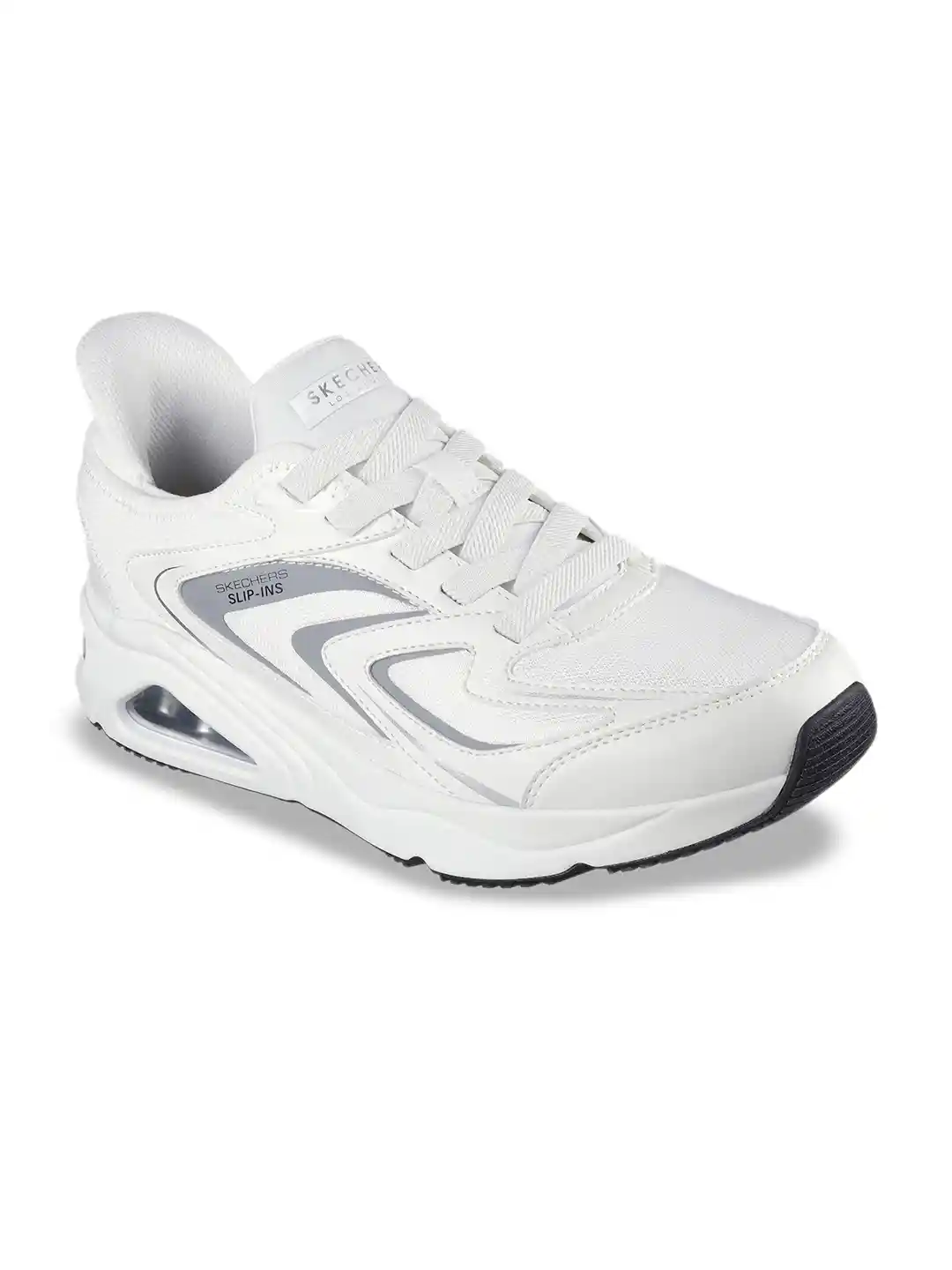 Price Skechers White Slip Ons Skechers Men Tres-Air Uno -Vision - Main Image