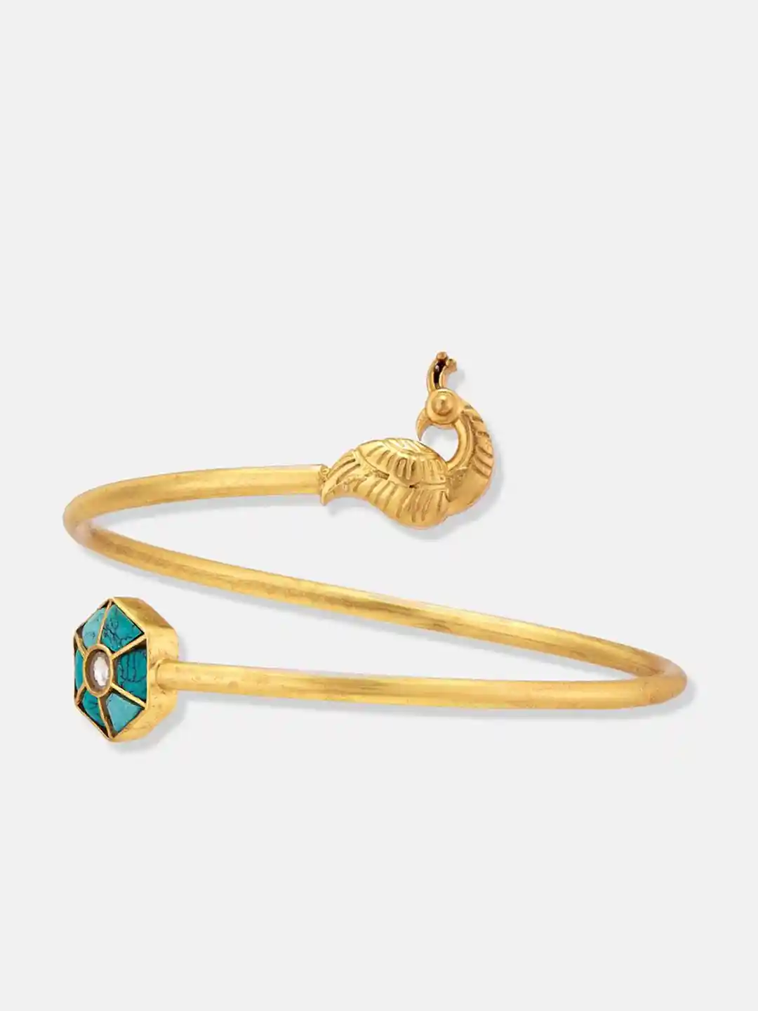 Peacock Feather Peacock Design Gold Bracelet Buy Fabindia Peacock