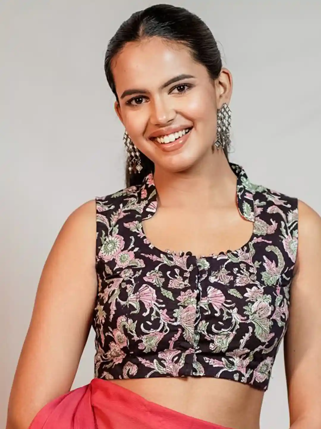 Blouse Cutting Blouse Stand Collar Design Buy THE SAFFRON SAGA