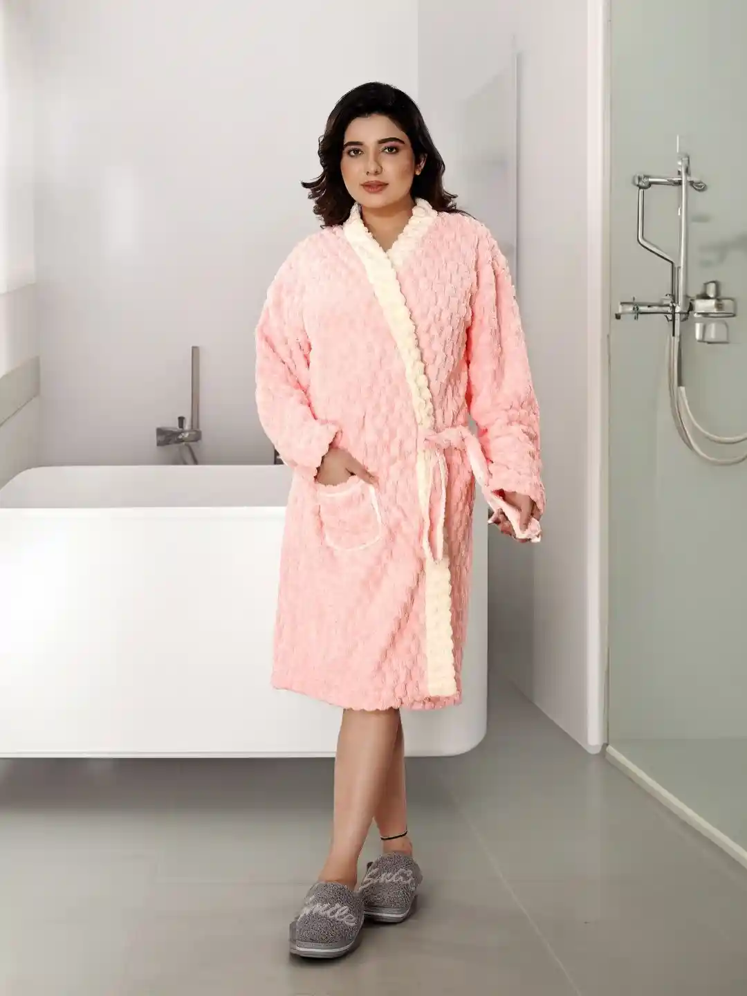 Buy Cortina Women Fluffy Pure Cotton Bath Robe Bath Robe and