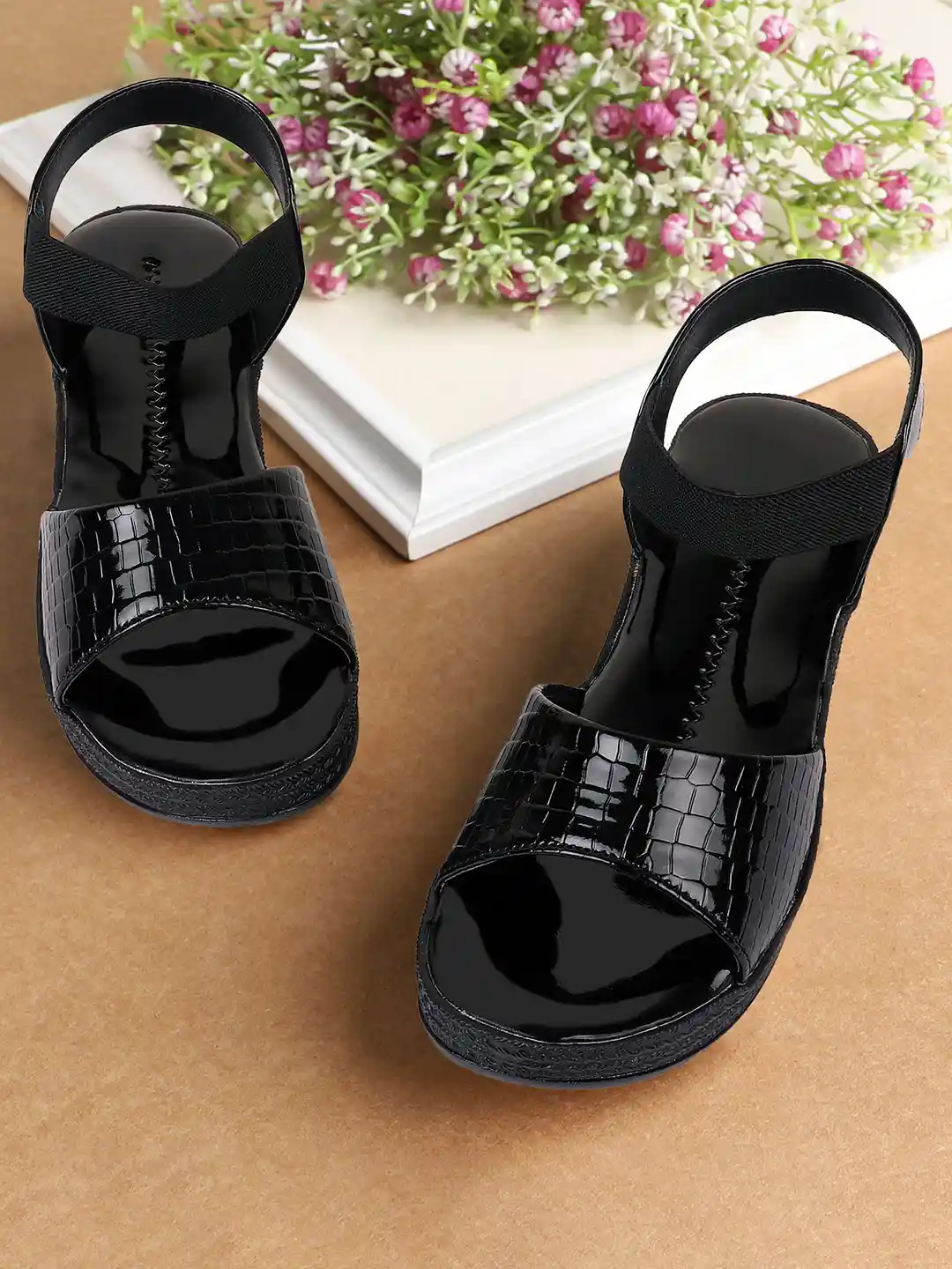 Buy BAESD Girls Textured Wedge Heel Sandals Heels for Girls