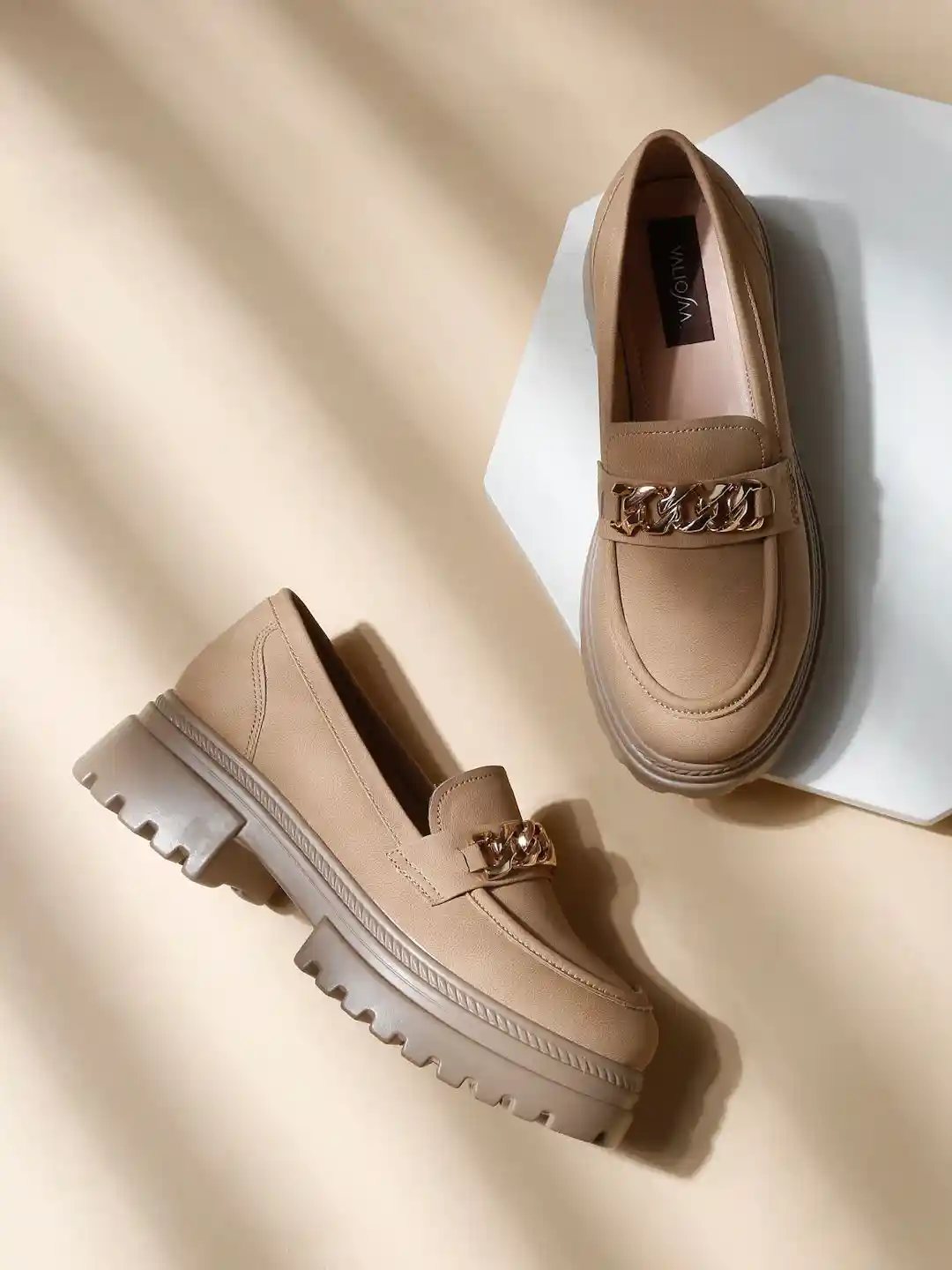 Buy VALIOSAA Women Lightweight Slip-On Loafers With Buckles