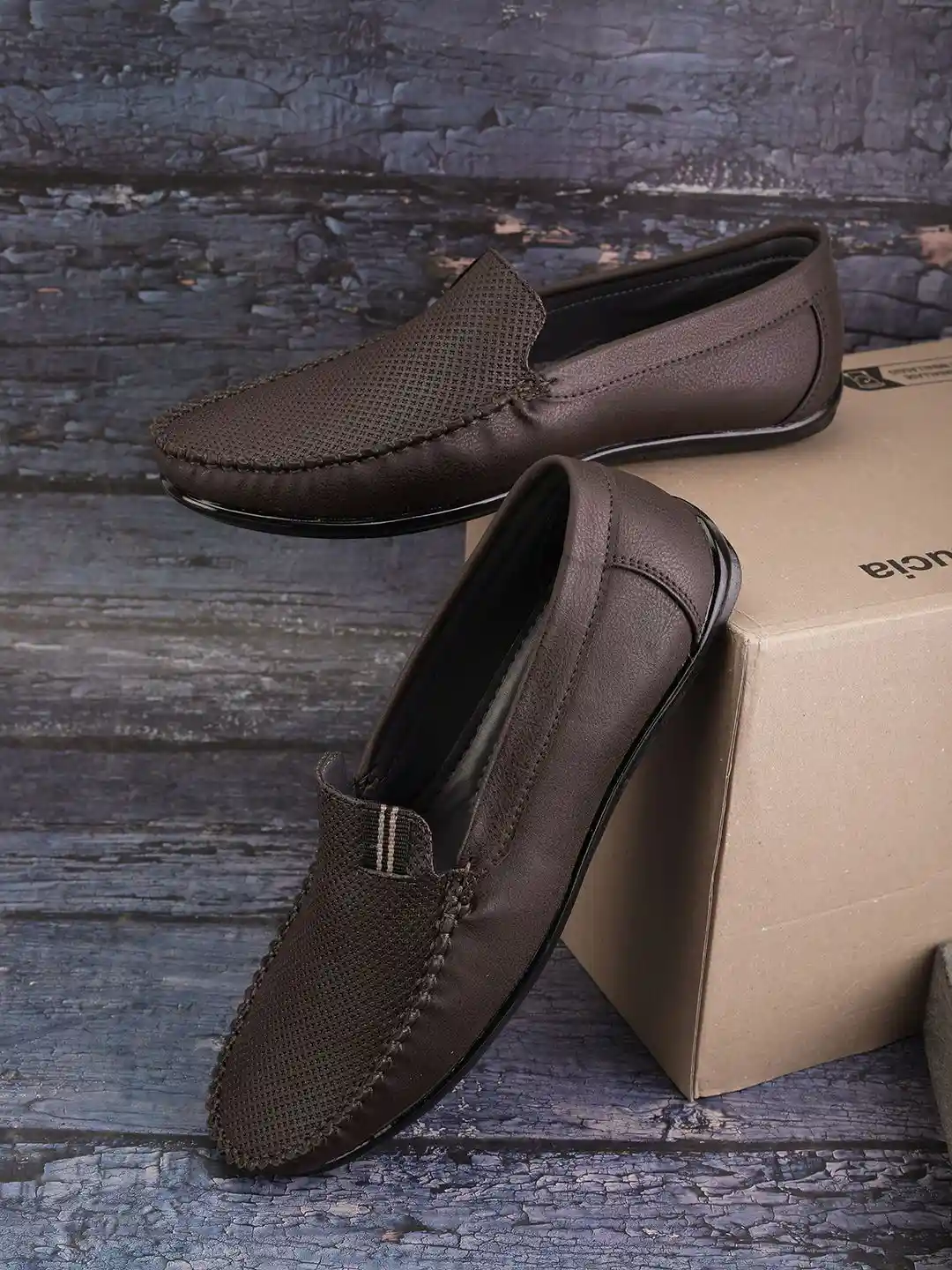 Buy Killer Men PU Woven Design Round Toe Fashion Loafers Casual