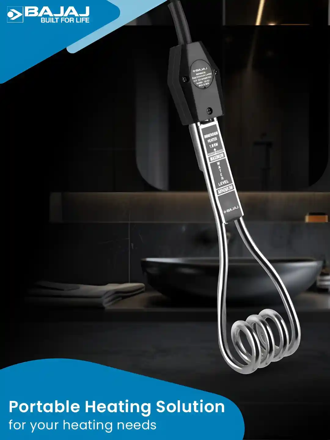 Buy Bajaj Copper 1000W Immersion Rod Heater Water Heater for