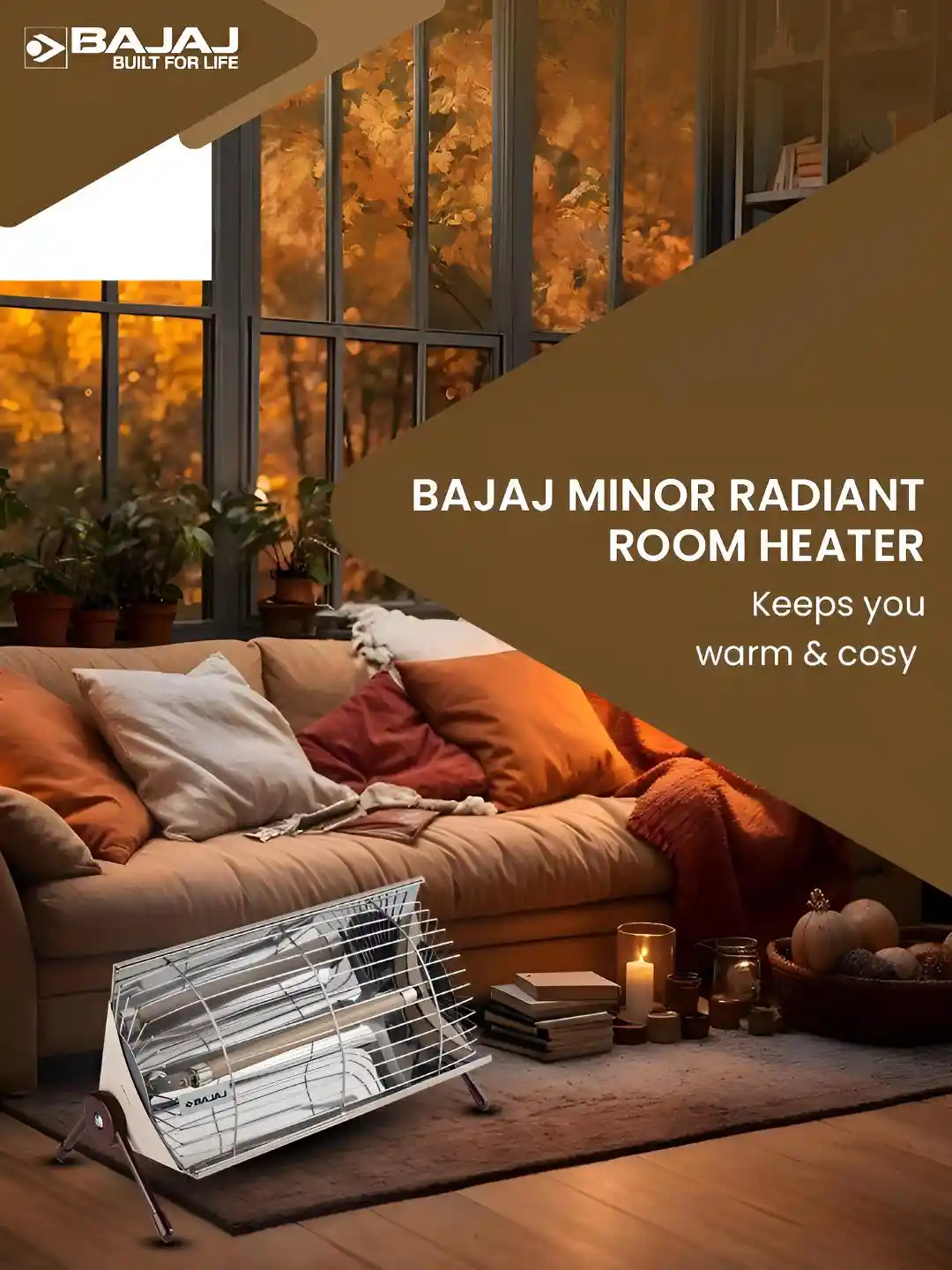 Buy Bajaj Minor White 1000W Radiant Room Heater Room Heater for