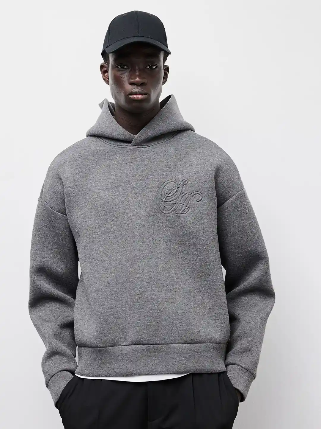 Funnel Neck Scuba Neck Hoodie Mens United Colors Of Benetton Men