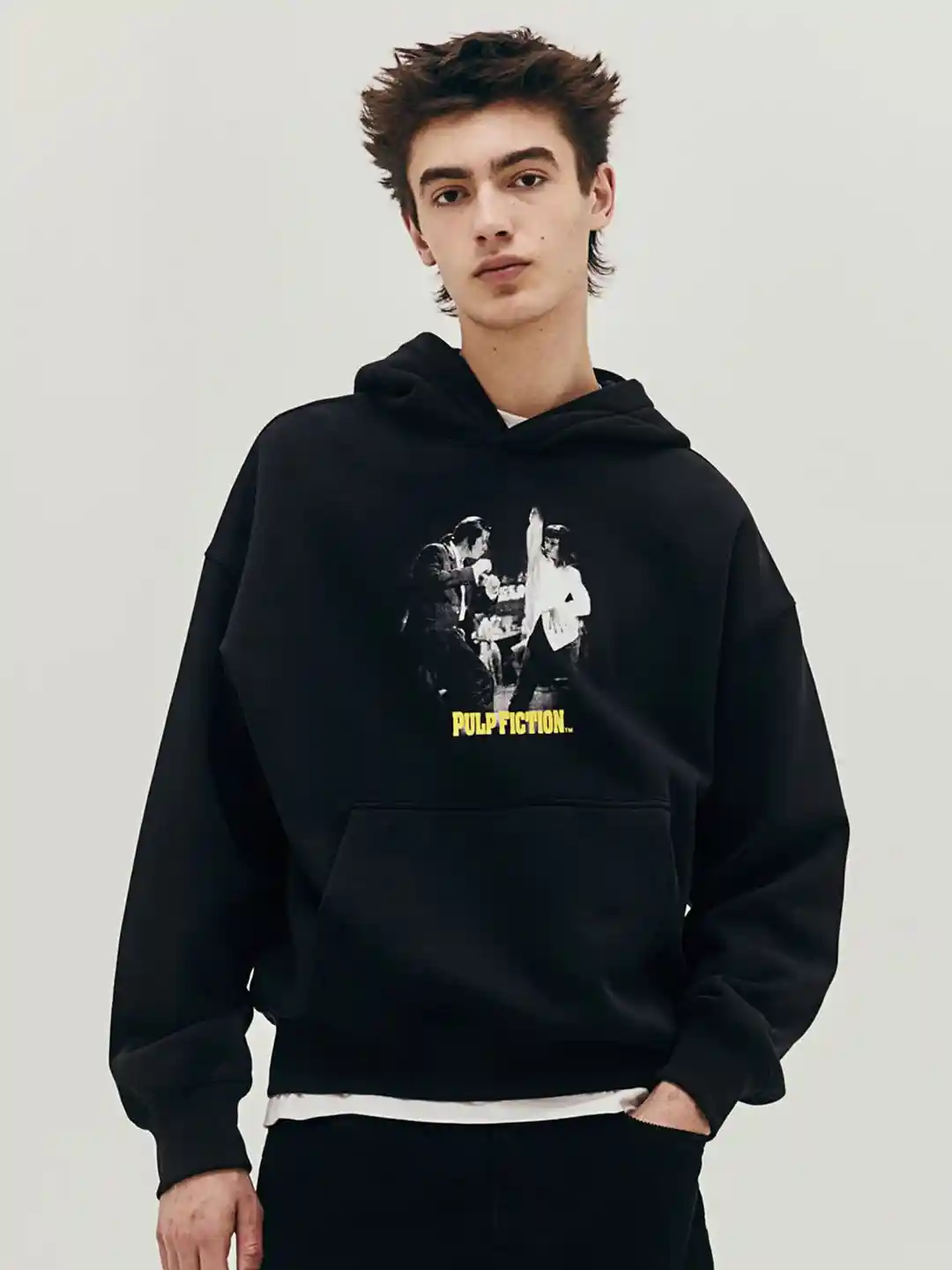 Buy H&M Oversized Fit Printed Hoodie Sweatshirts for Men