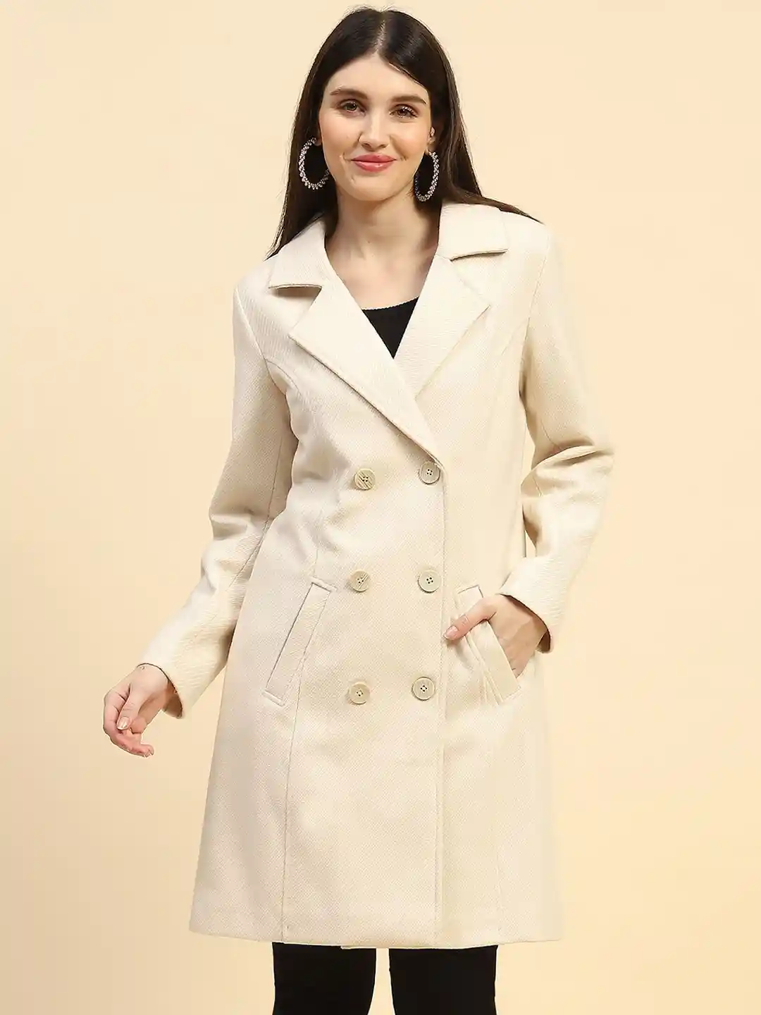 Global Republic Knee Length Pea Coat