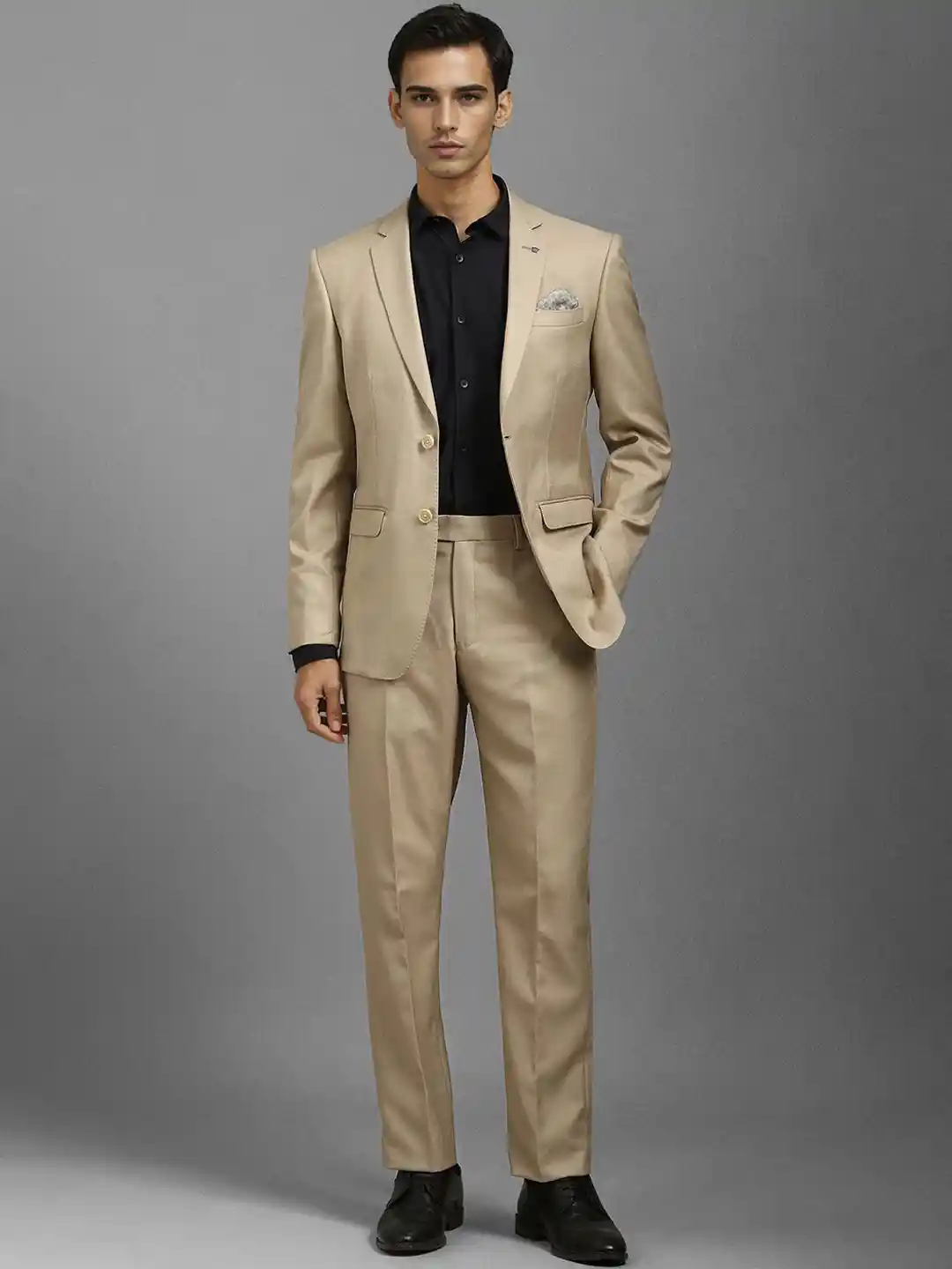 Louis Philippe Men 2-Piece Notched Lapel Slim Fit Suit