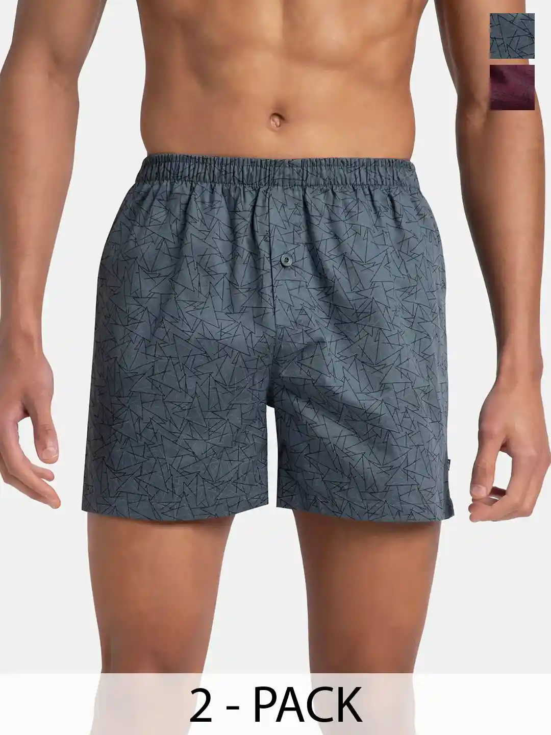 Buy Jockey Pack of Mercerized Cotton Printed Inner Boxers With