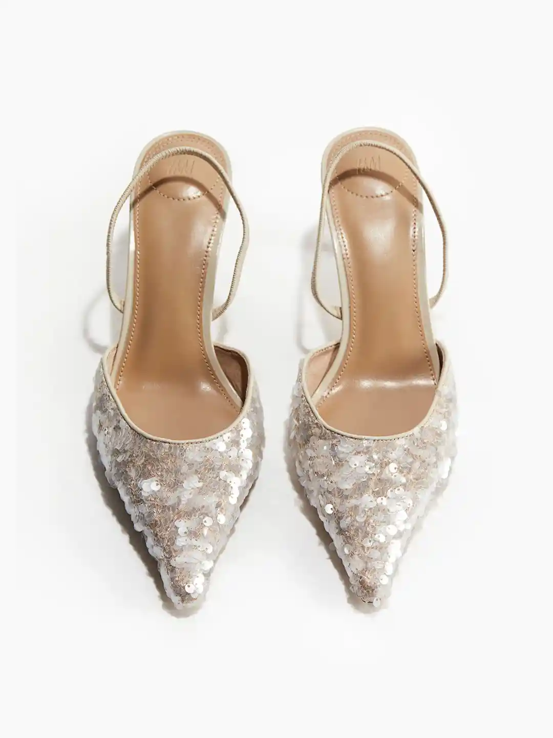 Buy H&M Women Sequined Slingback Court Shoes Heels for Women