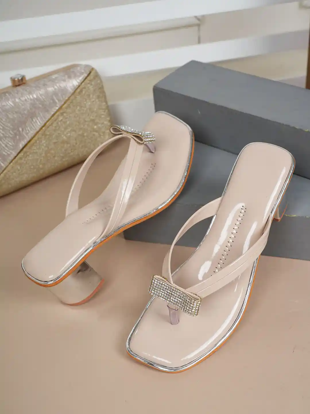 Walkfree Women Open Toe Block Heel Sandals