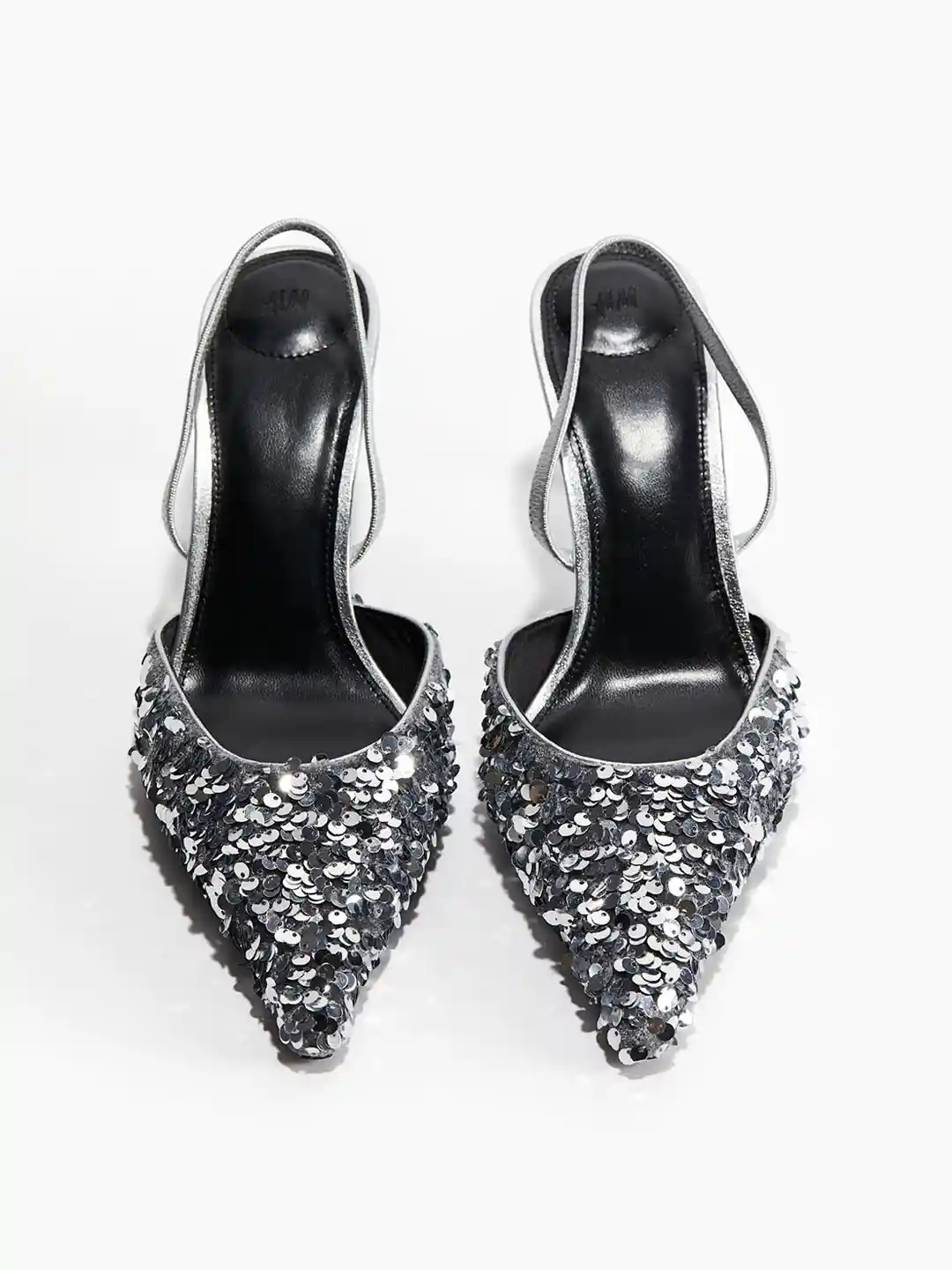 Buy H&M Women Sequined Singback Court Shoes Heels for Women