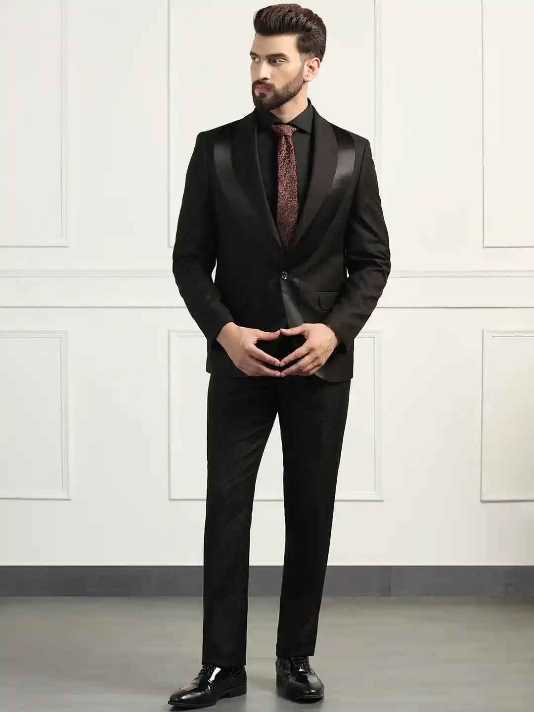 Blackberrys Men Slim-Fit Single-Breasted Piece Formal Suit