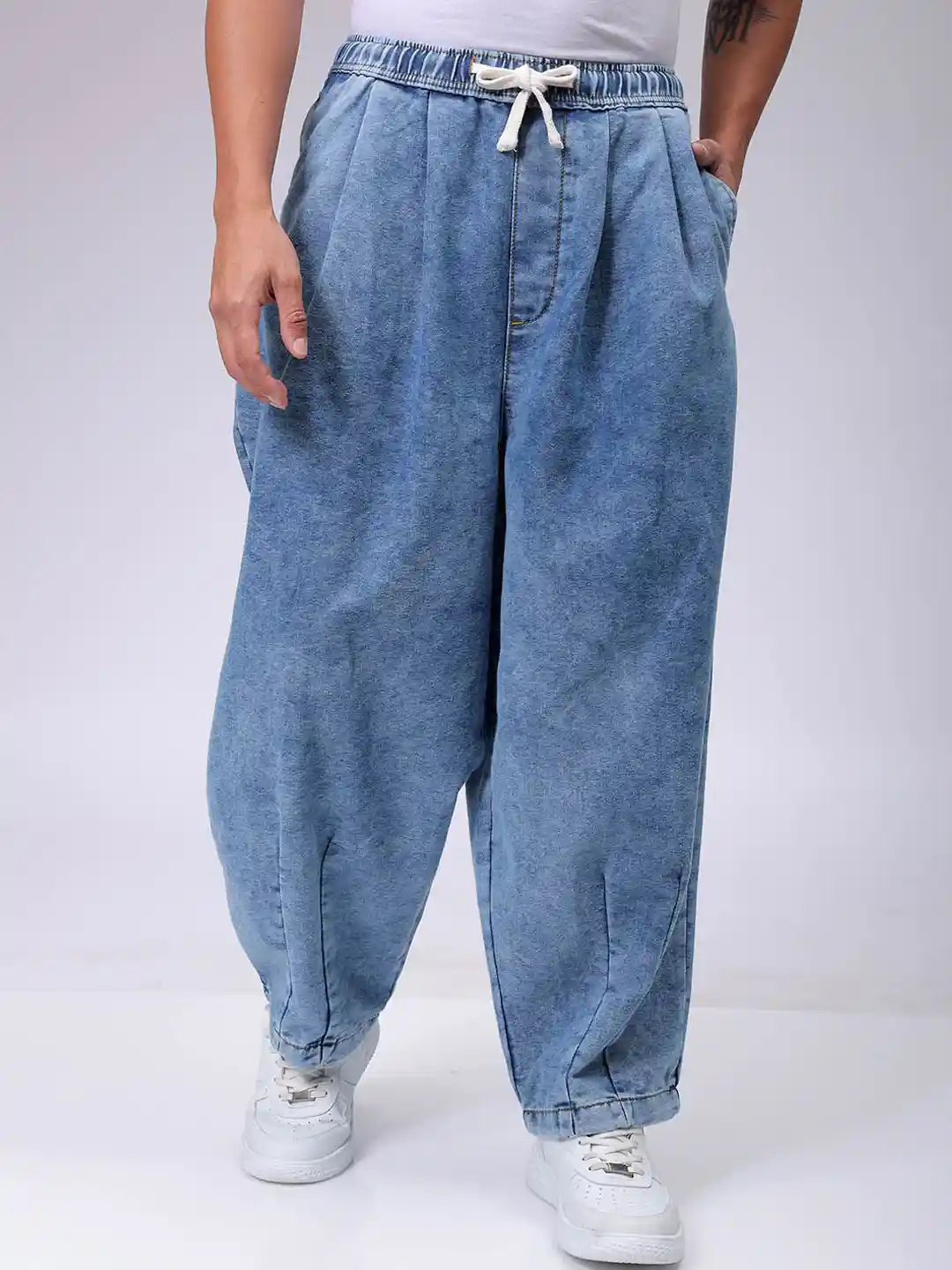 Denim Baggy Crotch Pants The Indian Garage Co Men Loose Baggy Fit