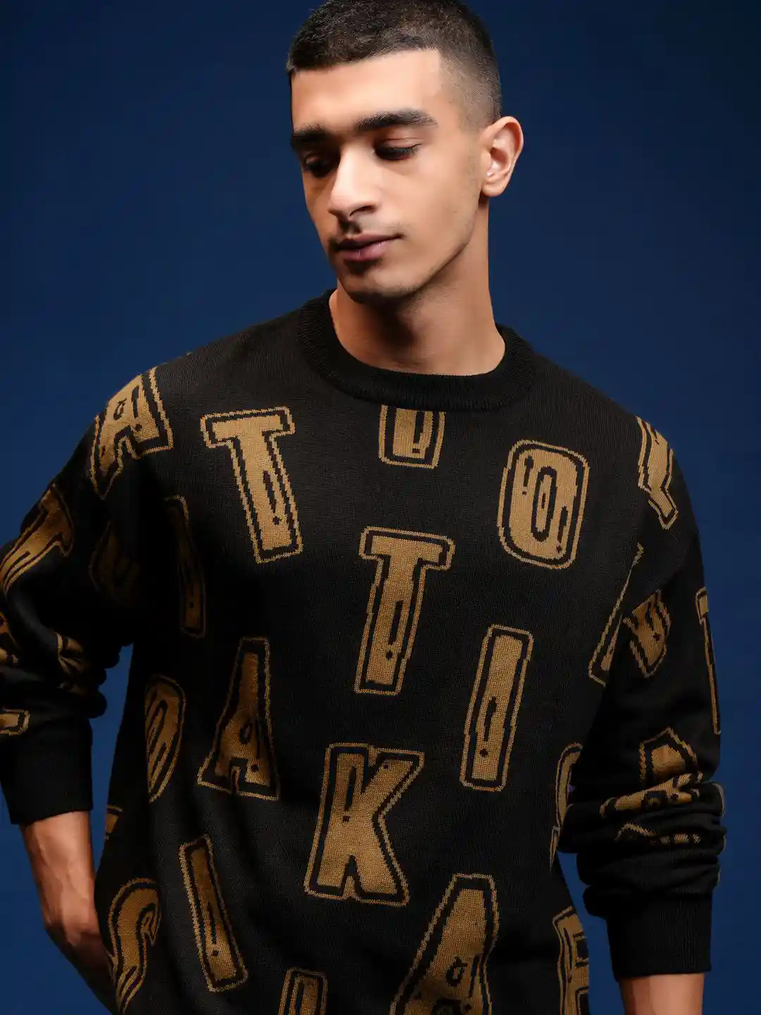 Buy HIGHLANDER Men Typography Printed Long Sleeves Pullover