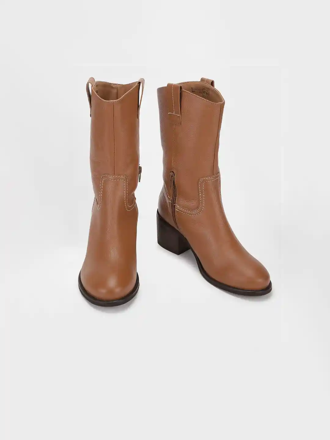 Marks Spencer Women Round Toe Block Heel Winter Boots