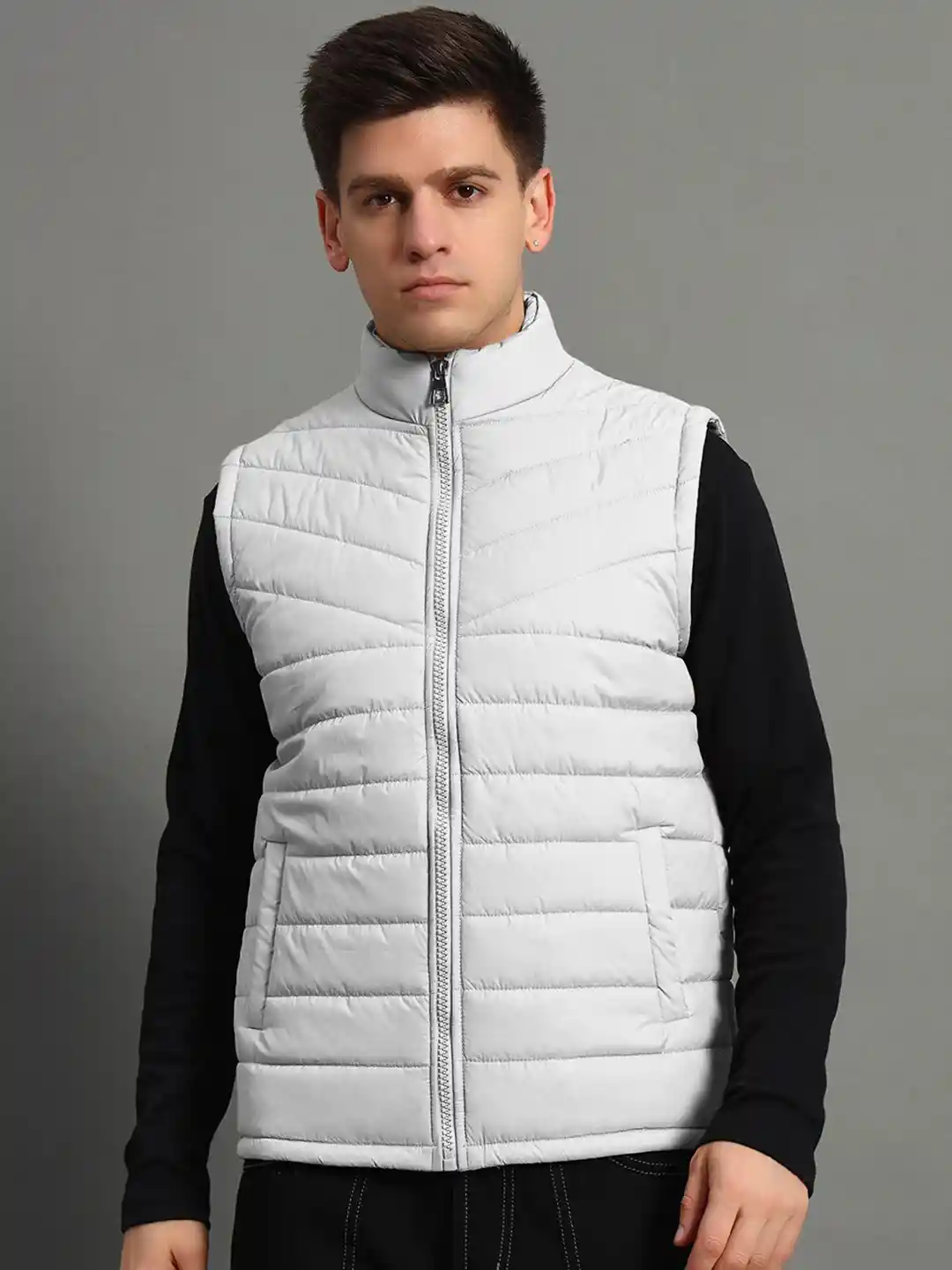 GET GOLF Men Polyester Lightweight Quilted Jacket