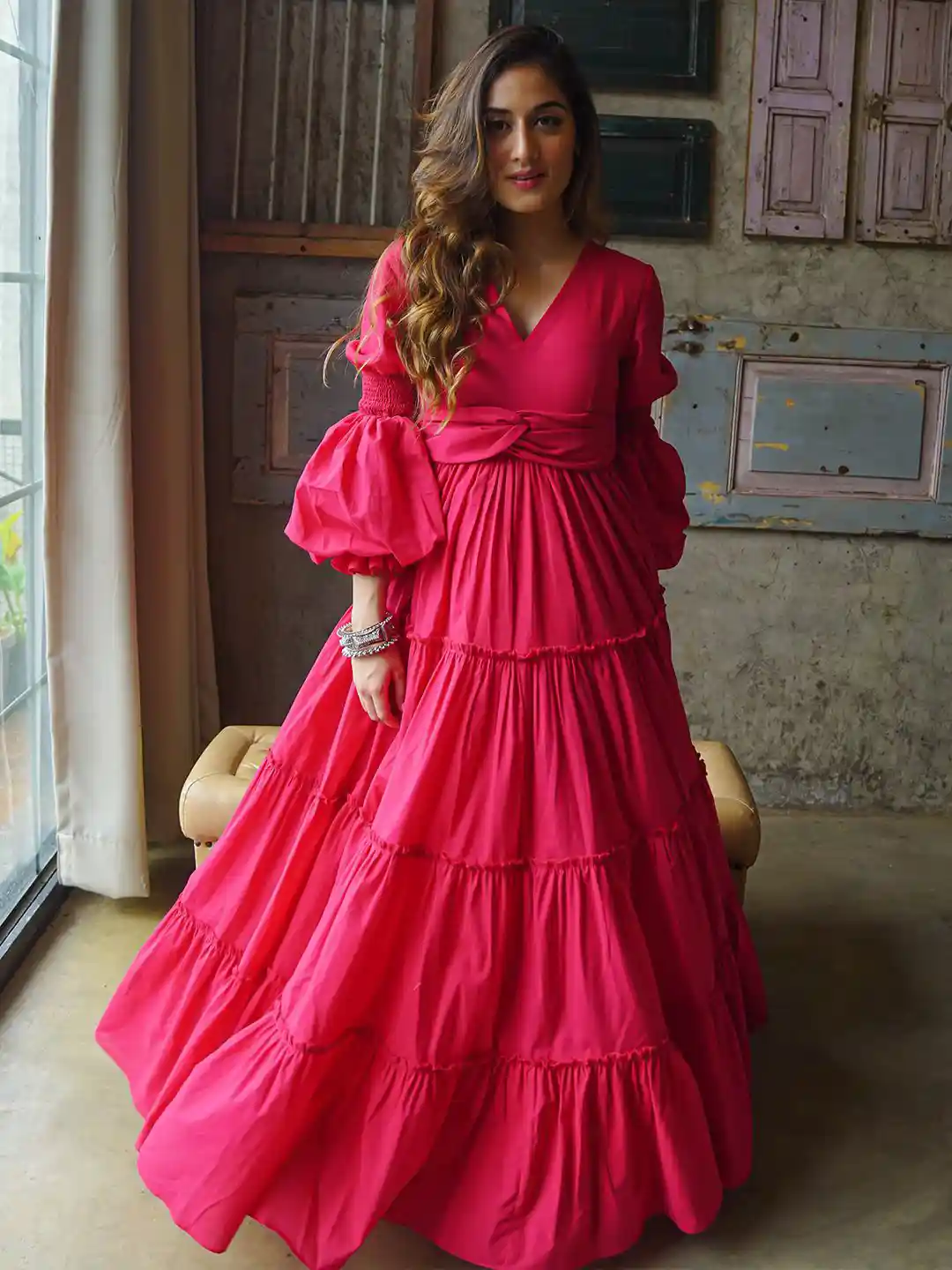 Buy DressBerry Bell Sleeve Maxi Dress Dresses for Women 31698974