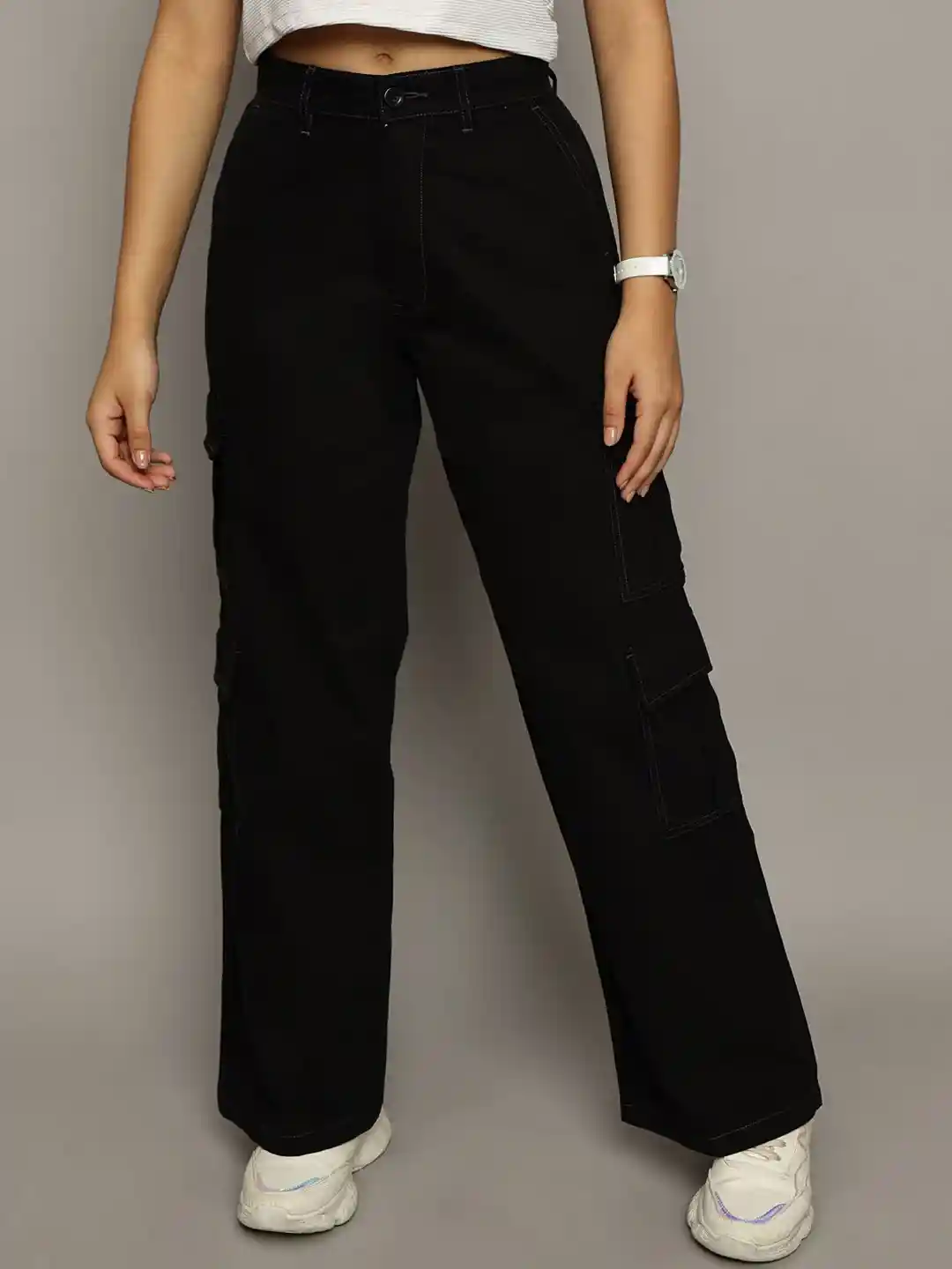 Buy The Roadster Lifestyle Co Women Smart Loose Fit Wide Leg