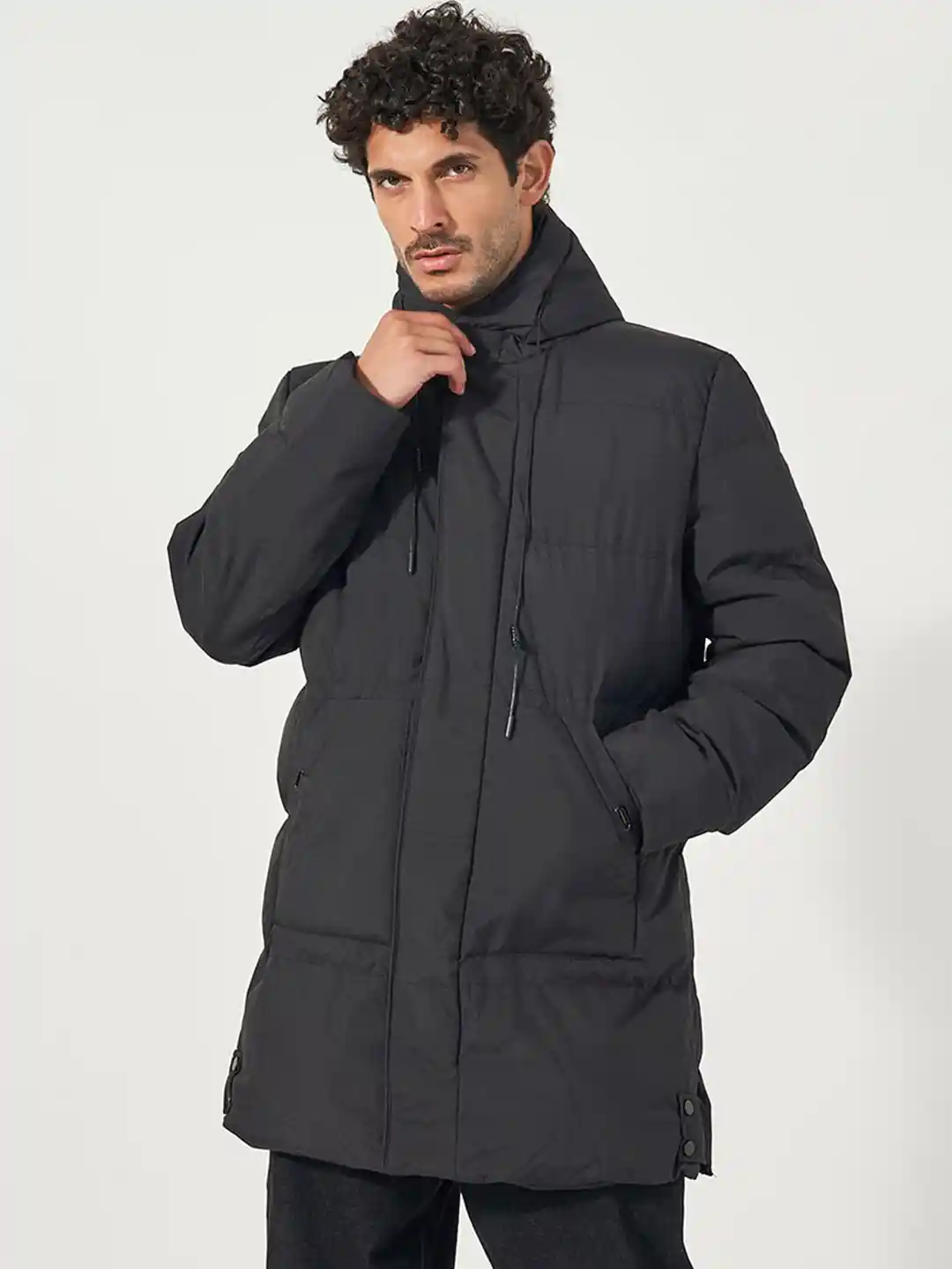 Longline Puffer Coat Mens Longline Parka Longline Puffer With Drop