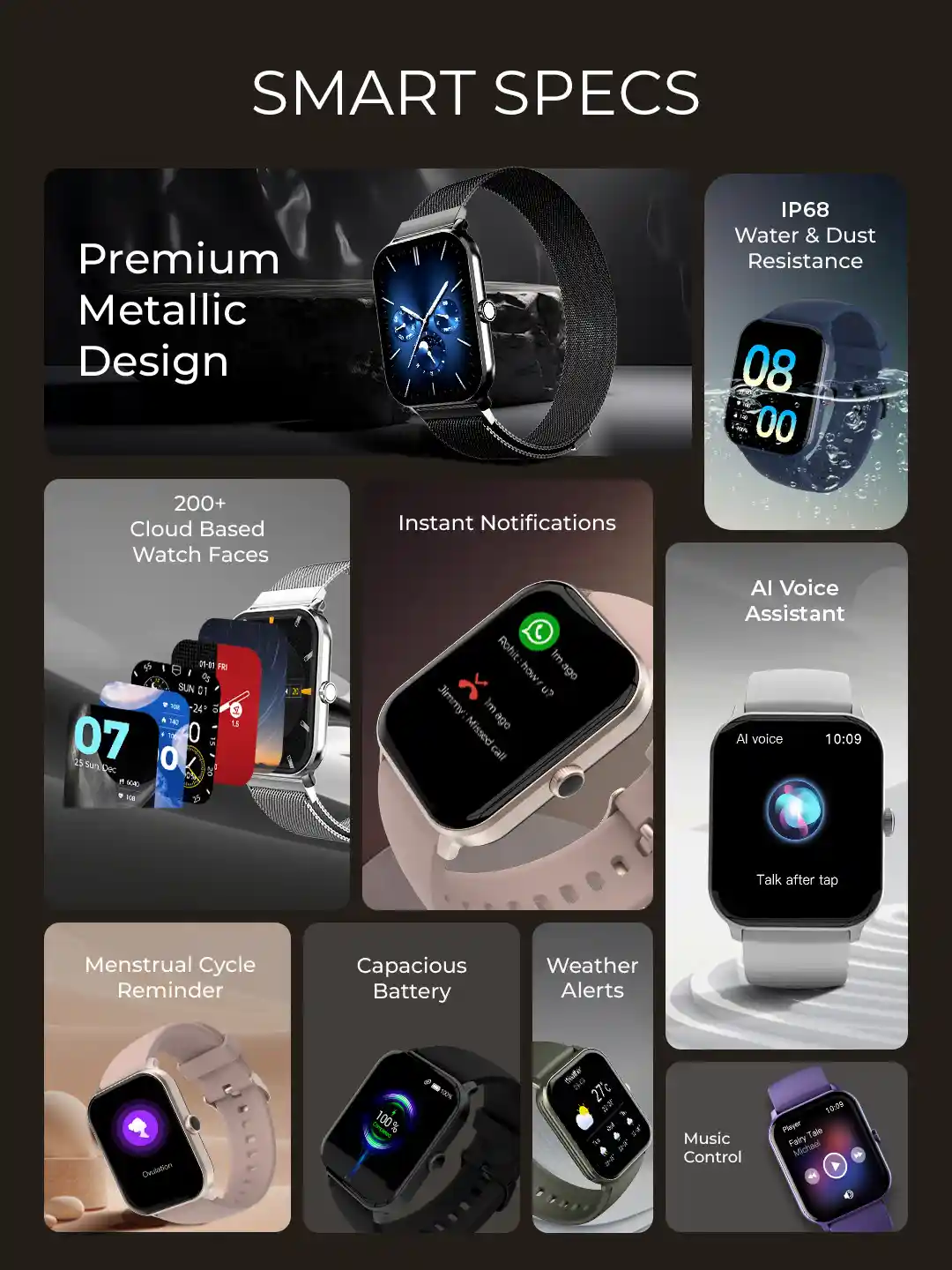 Buy beatXP Marv Neo HD Display Smartwatch with Bluetooth Calling